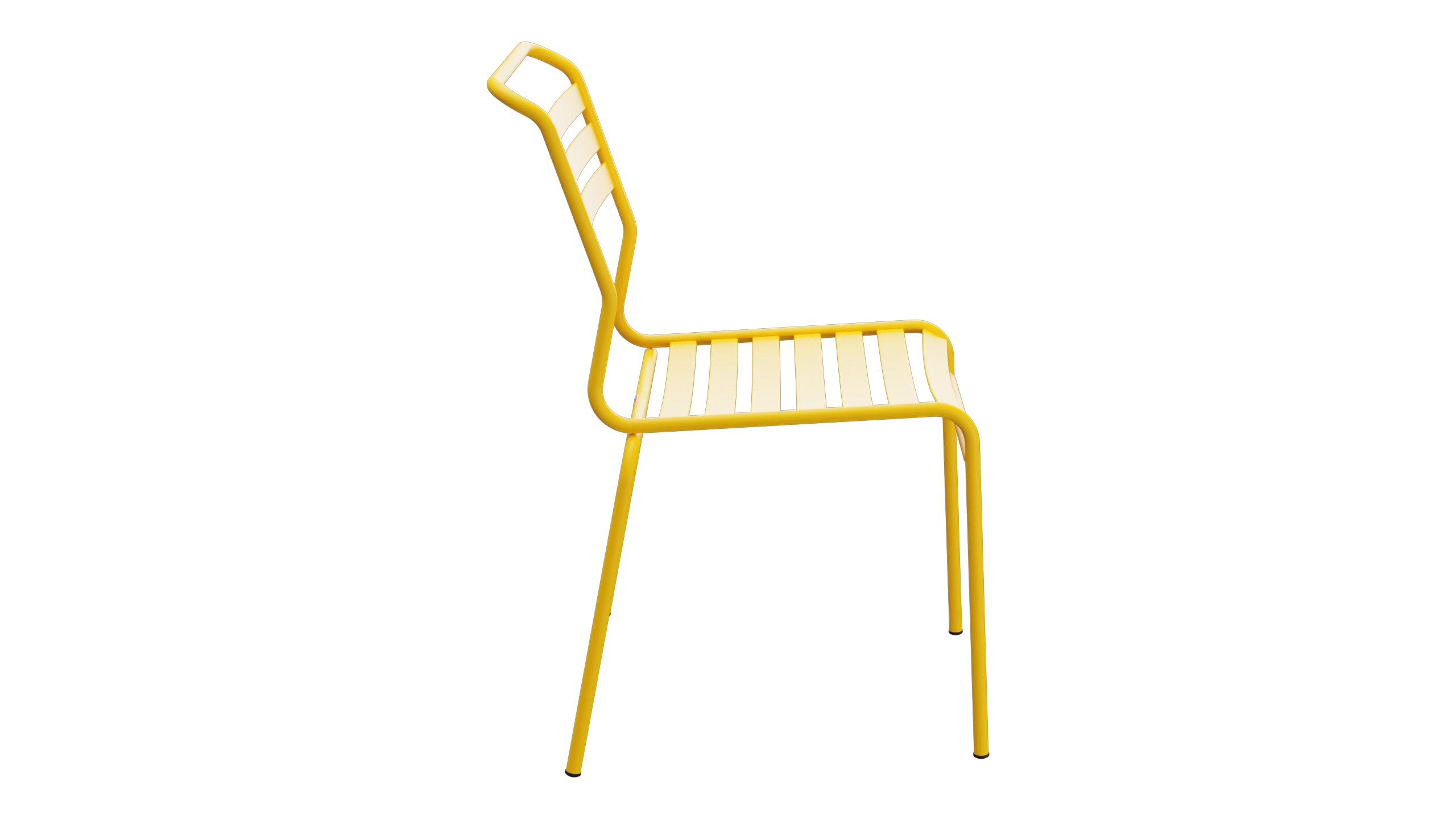 Säntis Lättli-Gartenstuhl ohne Armlehne in Gelb präsentiert im Onlineshop von KAQTU Design AG. Gartenstuhl ist von Schaffner