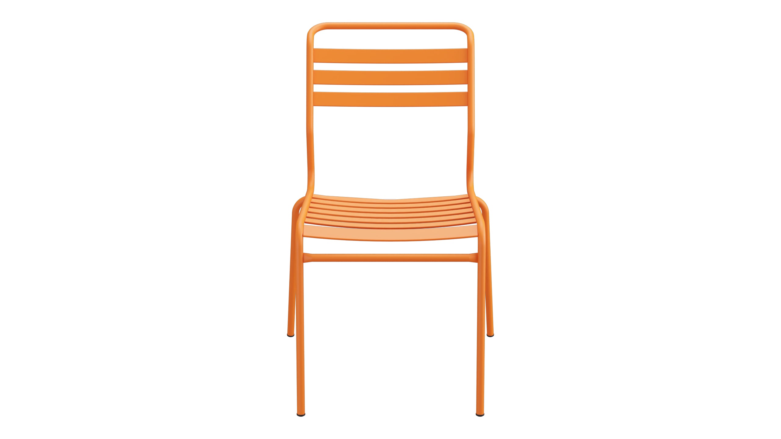 Säntis Lättli-Gartenstuhl ohne Armlehne in Orange präsentiert im Onlineshop von KAQTU Design AG. Gartenstuhl ist von Schaffner