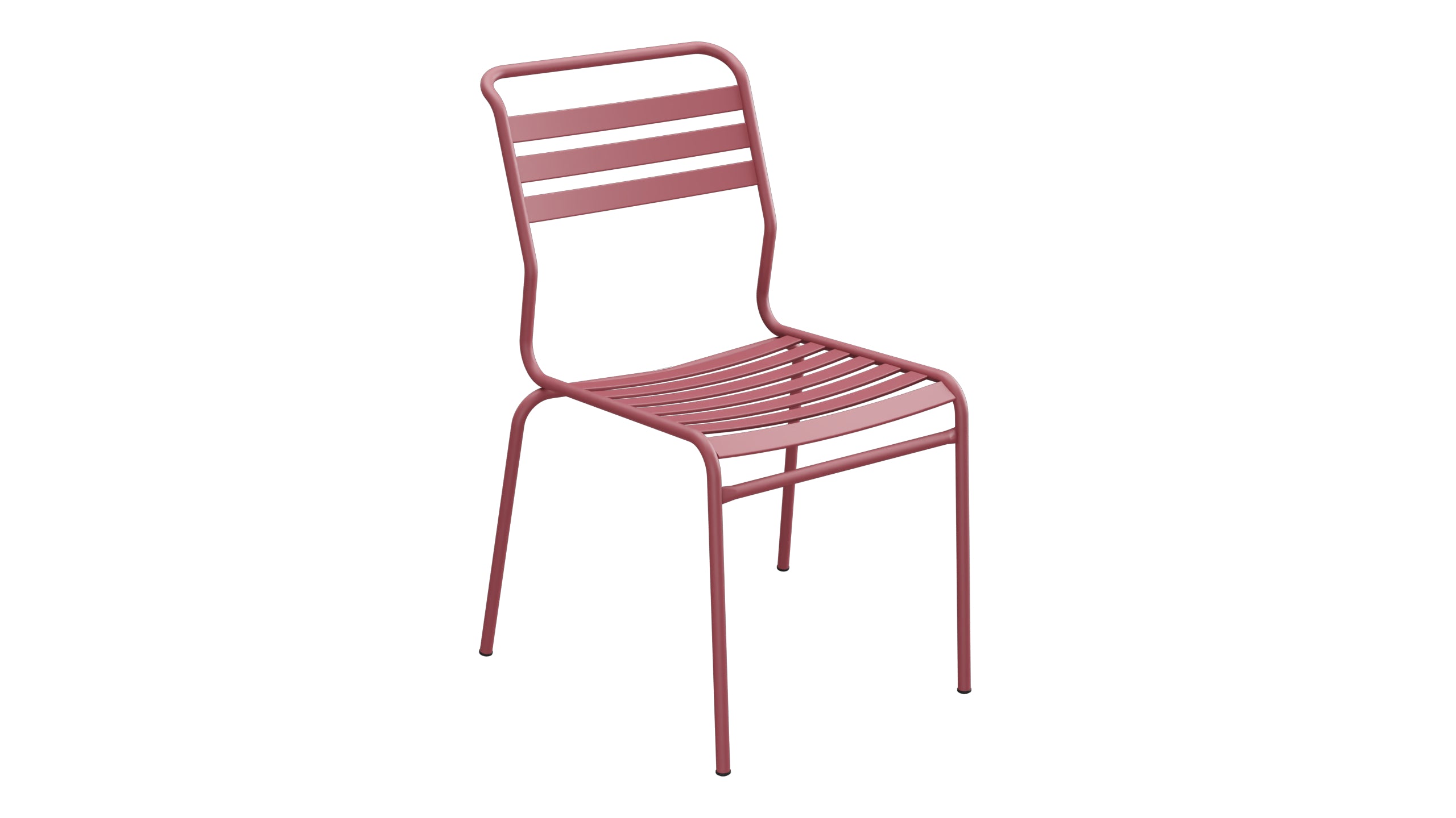 Säntis Lättli-Gartenstuhl ohne Armlehne in Bordeaux präsentiert im Onlineshop von KAQTU Design AG. Gartenstuhl ist von Schaffner