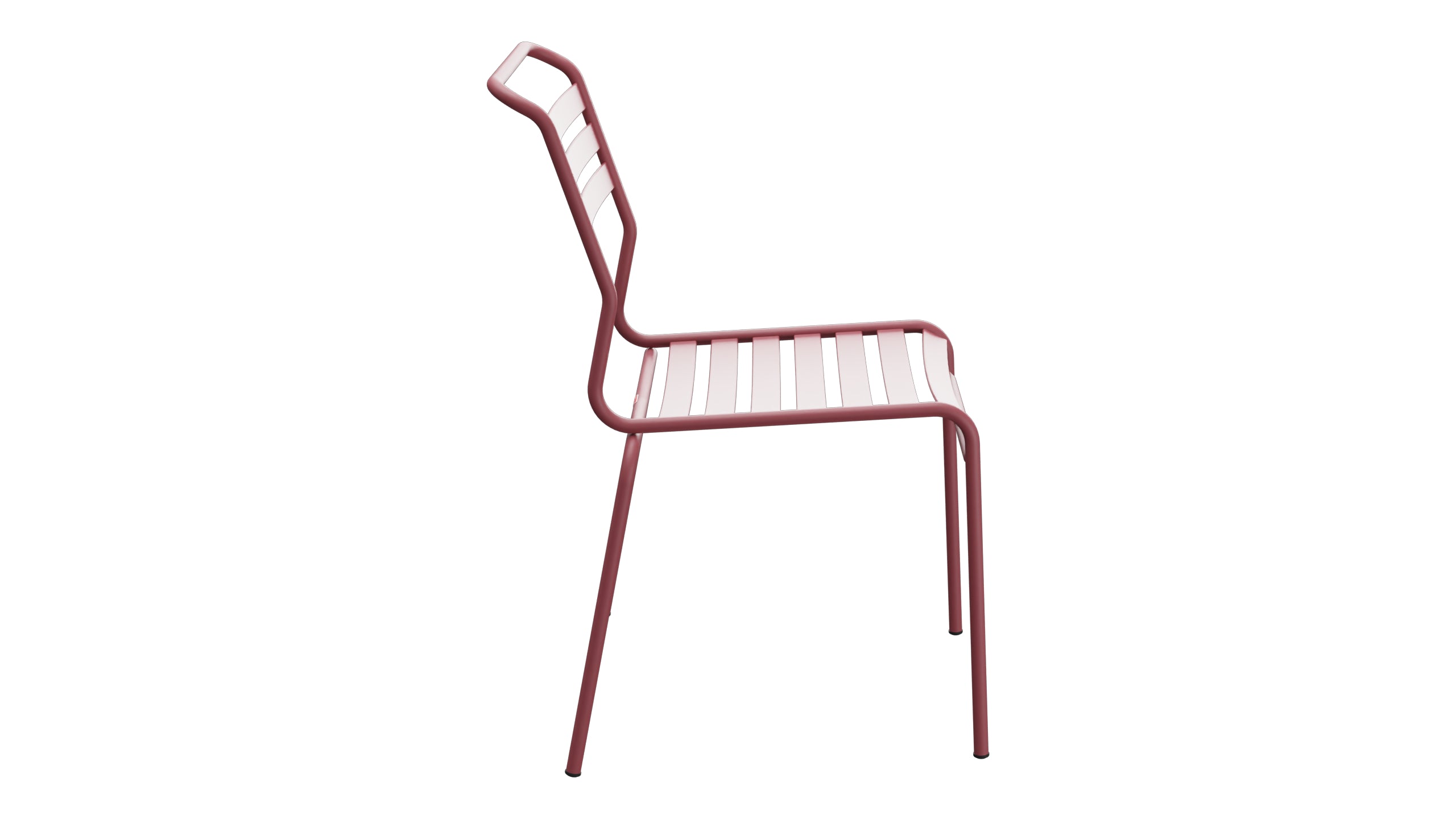 Säntis Lättli-Gartenstuhl ohne Armlehne in Bordeaux präsentiert im Onlineshop von KAQTU Design AG. Gartenstuhl ist von Schaffner