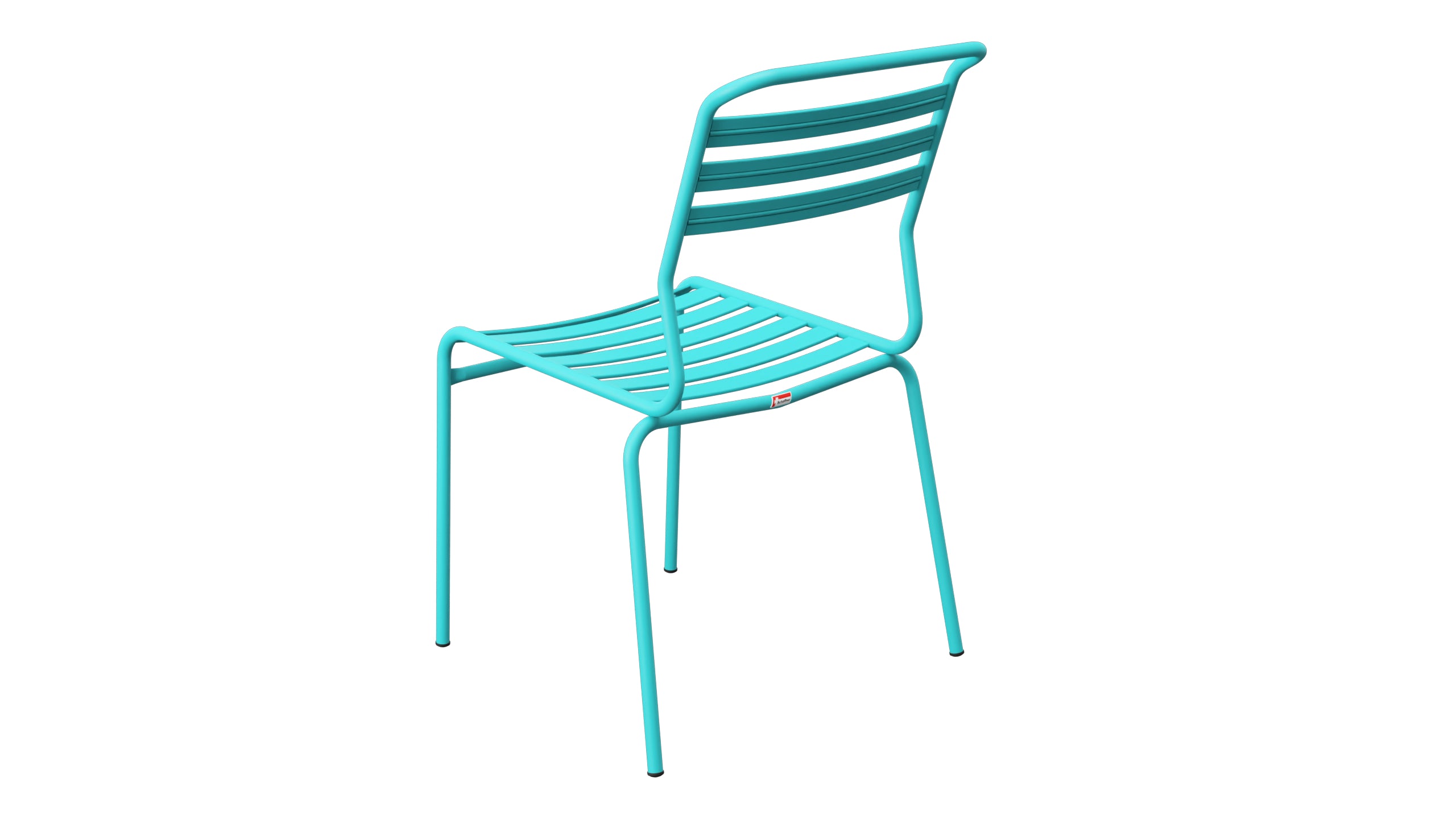 Säntis Lättli-Gartenstuhl ohne Armlehne in Türkis präsentiert im Onlineshop von KAQTU Design AG. Gartenstuhl ist von Schaffner