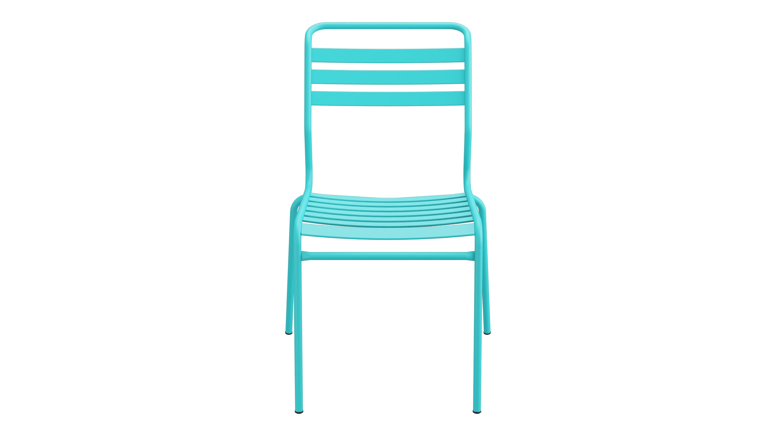 Säntis Lättli-Gartenstuhl ohne Armlehne in Türkis präsentiert im Onlineshop von KAQTU Design AG. Gartenstuhl ist von Schaffner