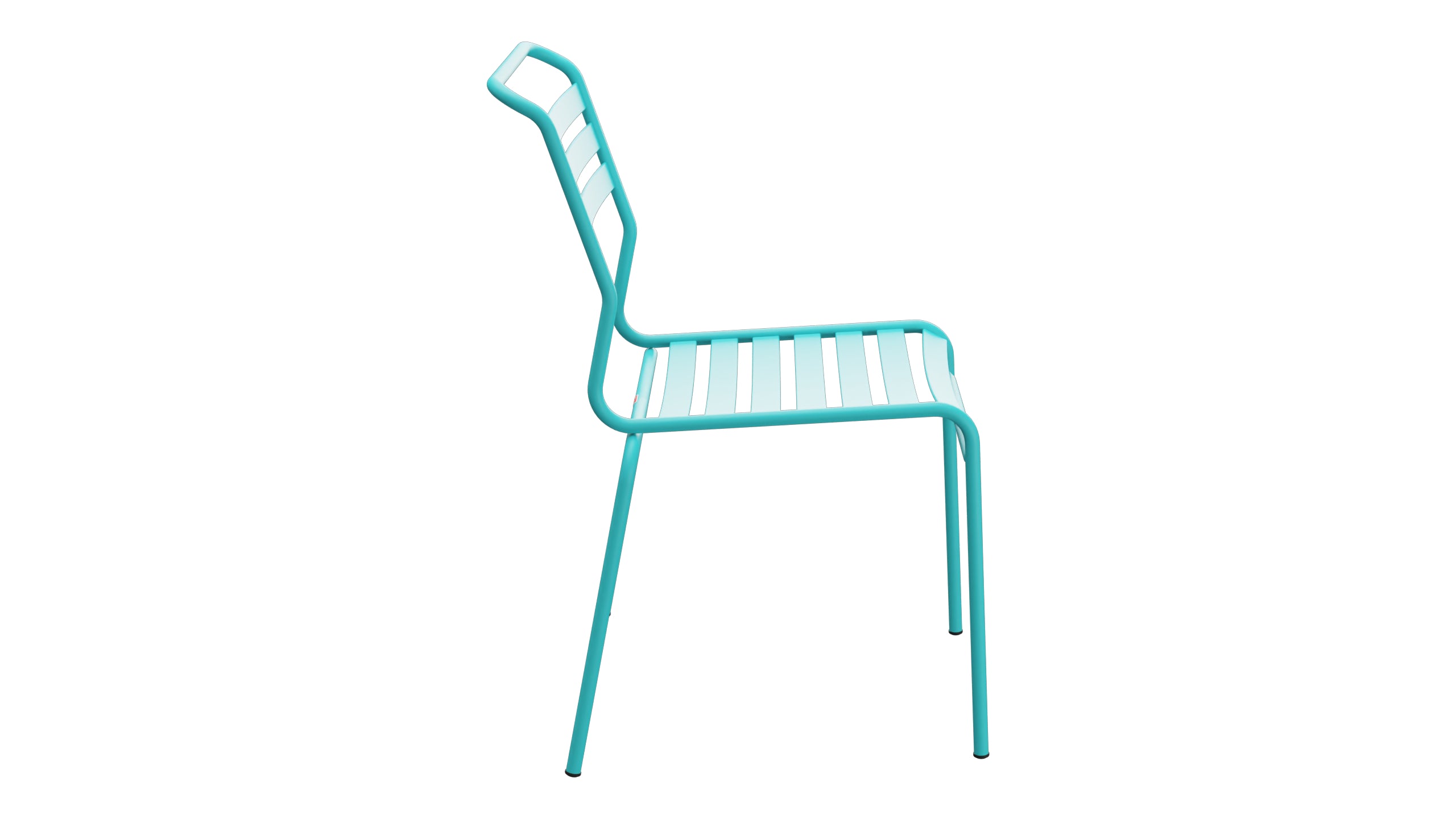 Säntis Lättli-Gartenstuhl ohne Armlehne in Türkis präsentiert im Onlineshop von KAQTU Design AG. Gartenstuhl ist von Schaffner