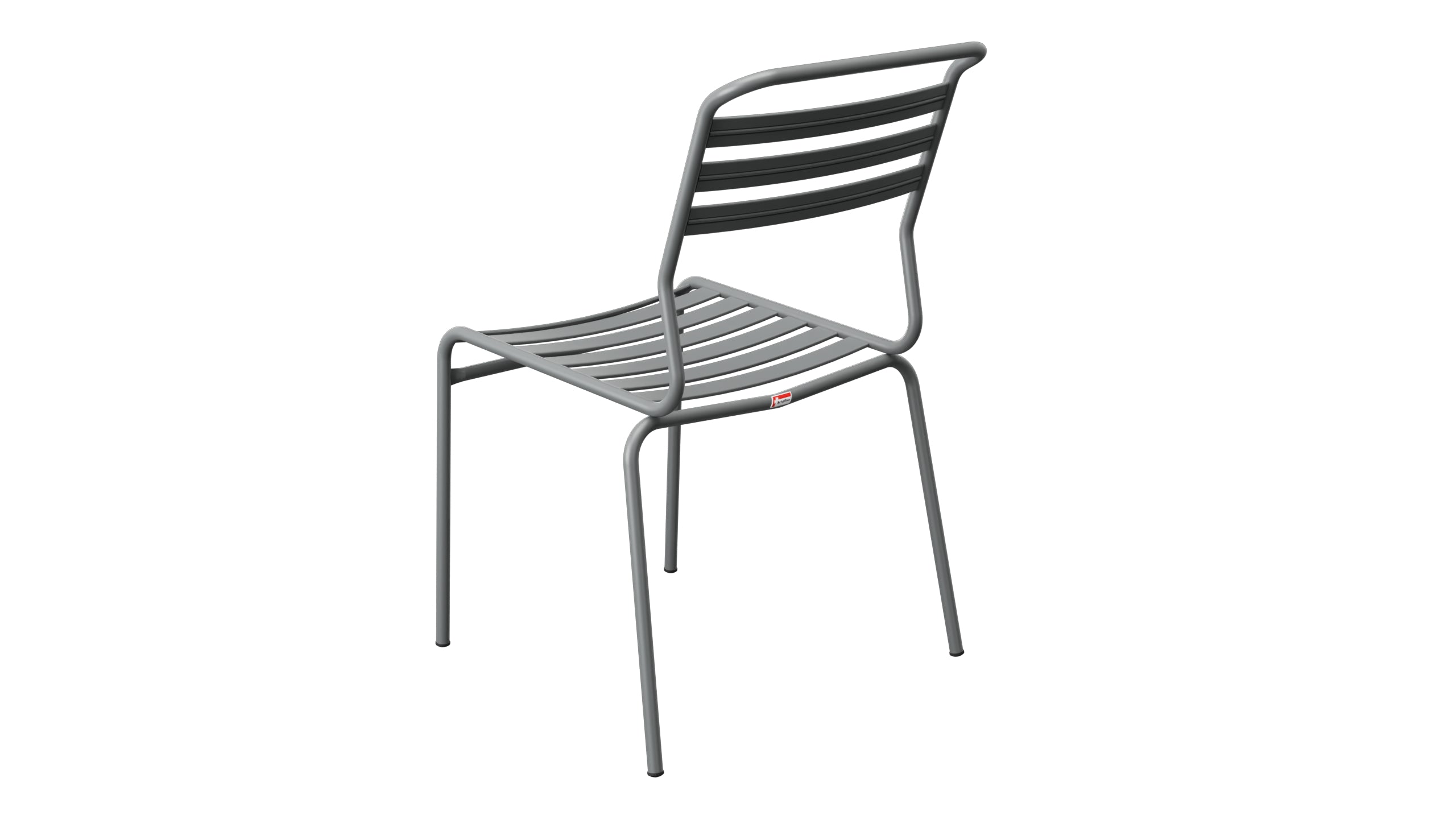Säntis Lättli-Gartenstuhl ohne Armlehne in Graphit präsentiert im Onlineshop von KAQTU Design AG. Gartenstuhl ist von Schaffner