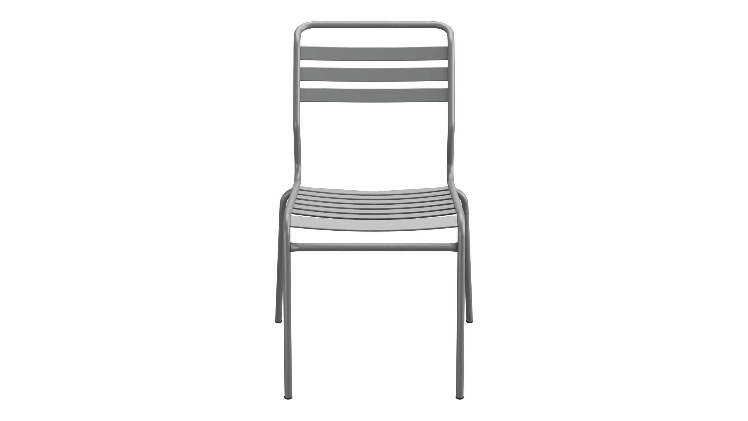Säntis Lättli-Gartenstuhl ohne Armlehne in Graphit präsentiert im Onlineshop von KAQTU Design AG. Gartenstuhl ist von Schaffner