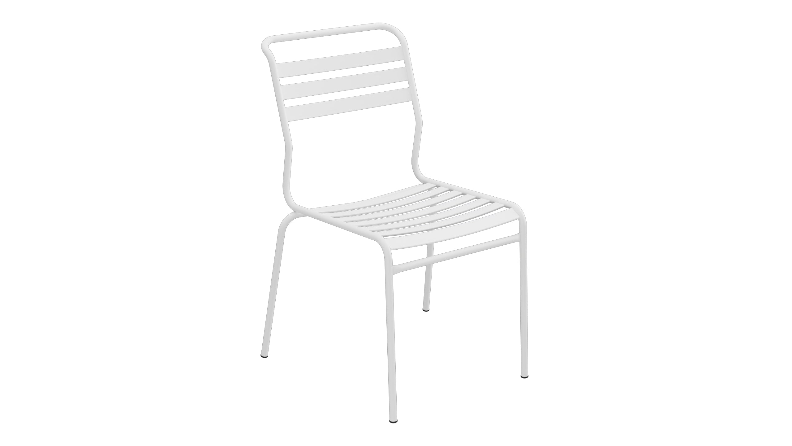 Säntis Lättli-Gartenstuhl ohne Armlehne in Weiss präsentiert im Onlineshop von KAQTU Design AG. Gartenstuhl ist von Schaffner