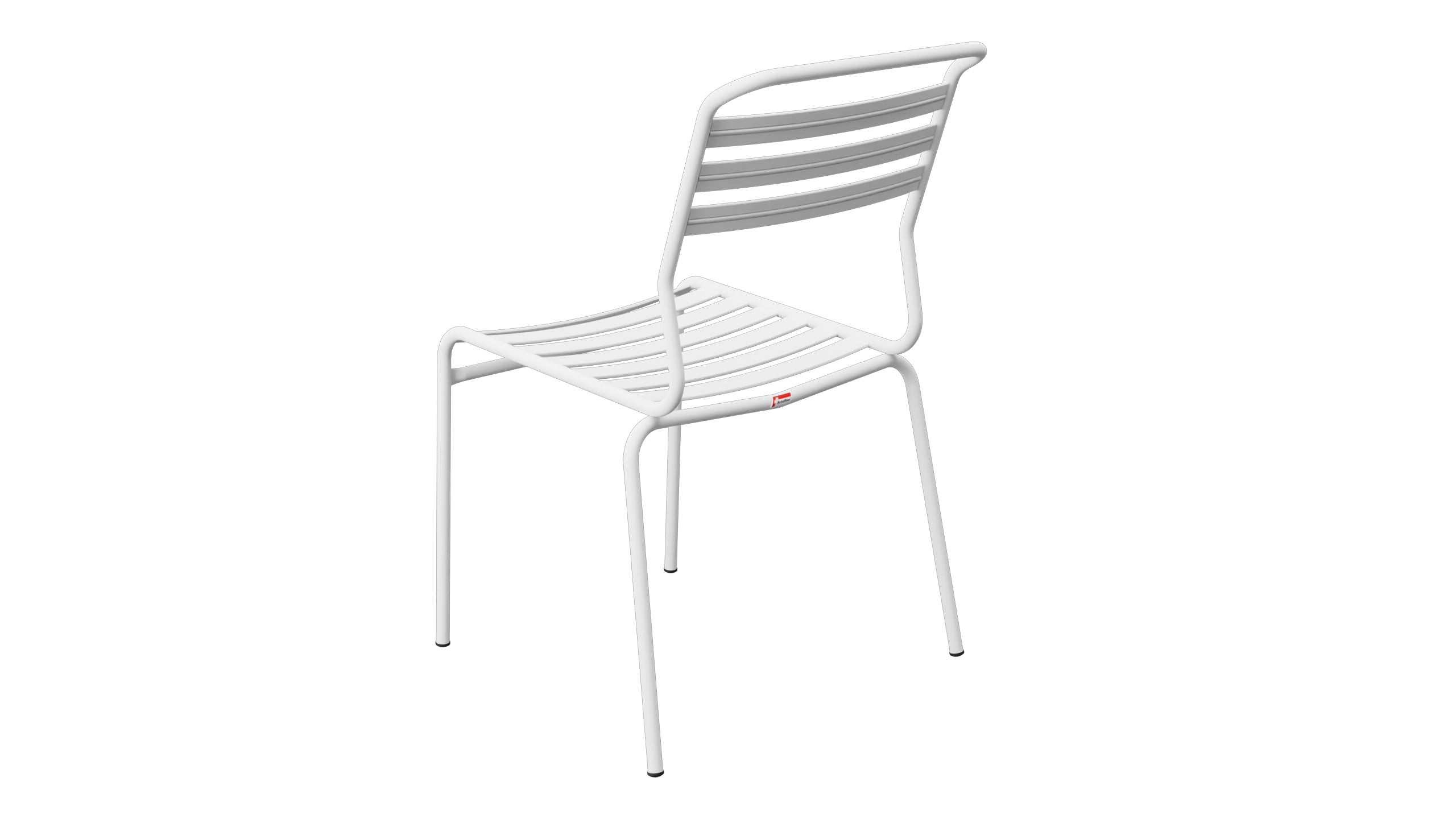Säntis Lättli-Gartenstuhl ohne Armlehne in Weiss präsentiert im Onlineshop von KAQTU Design AG. Gartenstuhl ist von Schaffner
