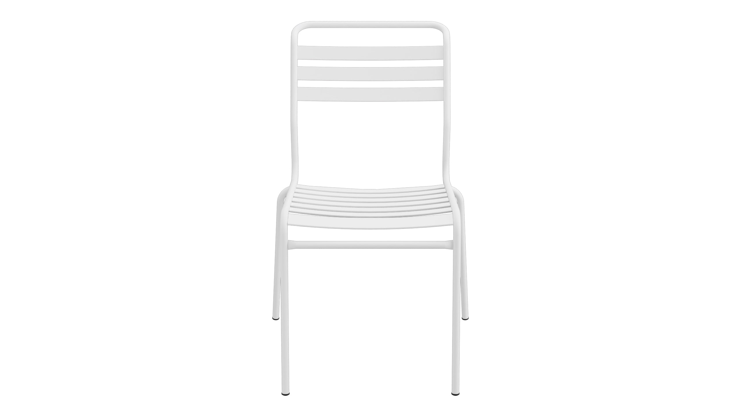 Säntis Lättli-Gartenstuhl ohne Armlehne in Weiss präsentiert im Onlineshop von KAQTU Design AG. Gartenstuhl ist von Schaffner