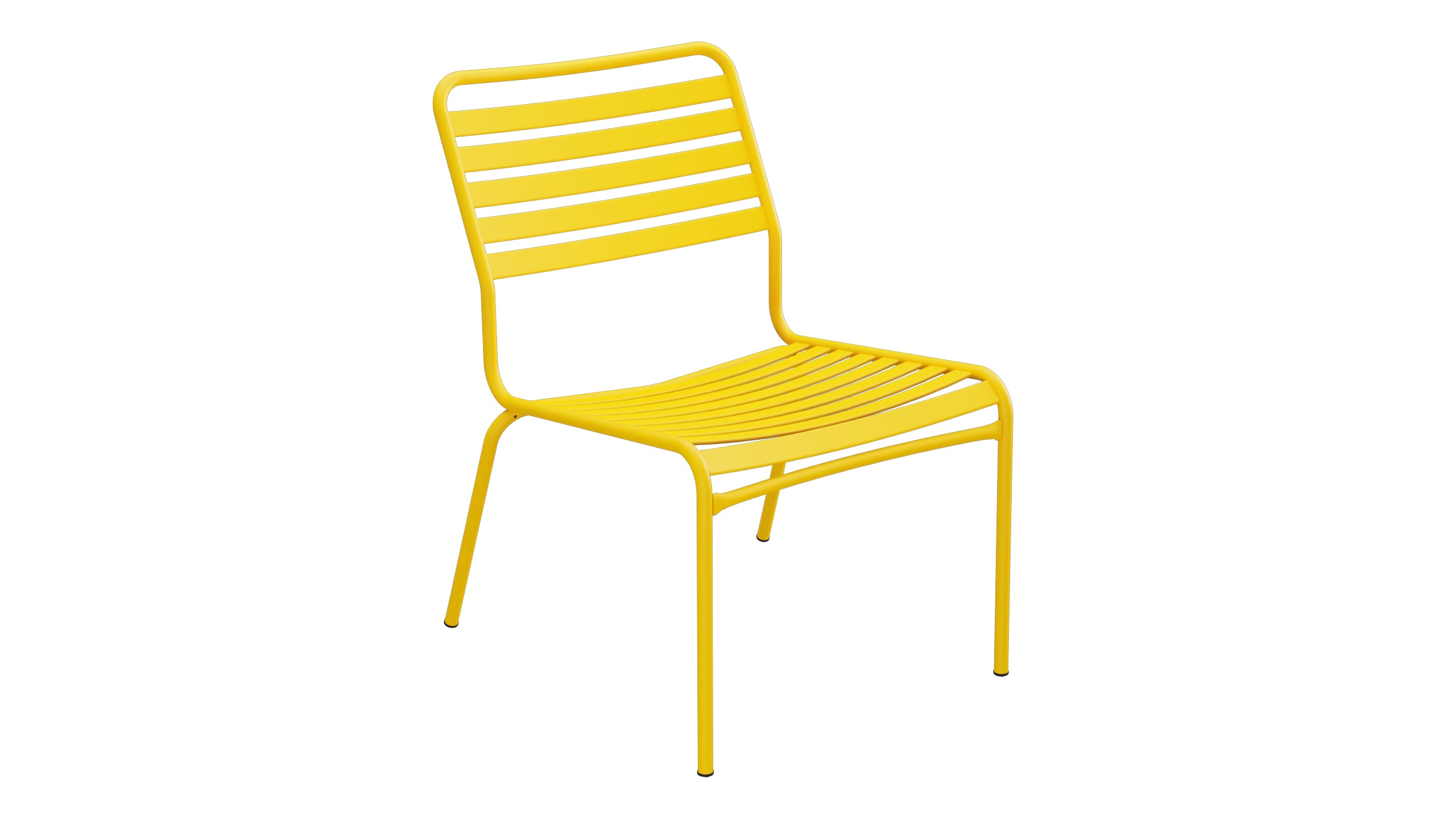 Rigi Lättli-Salonsessel  ohne Armlehne in Gelb präsentiert im Onlineshop von KAQTU Design AG. Outdoor-Sessel ist von Schaffner