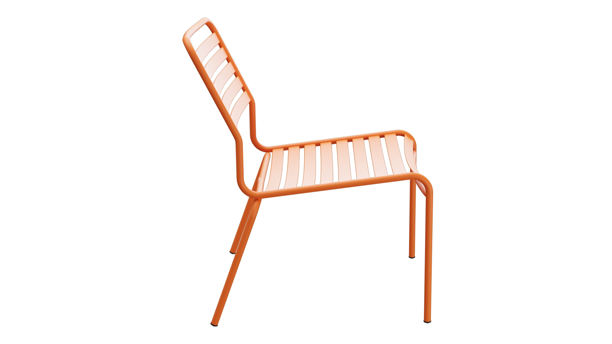 Rigi Lättli-Salonsessel  ohne Armlehne in Orange präsentiert im Onlineshop von KAQTU Design AG. Outdoor-Sessel ist von Schaffner