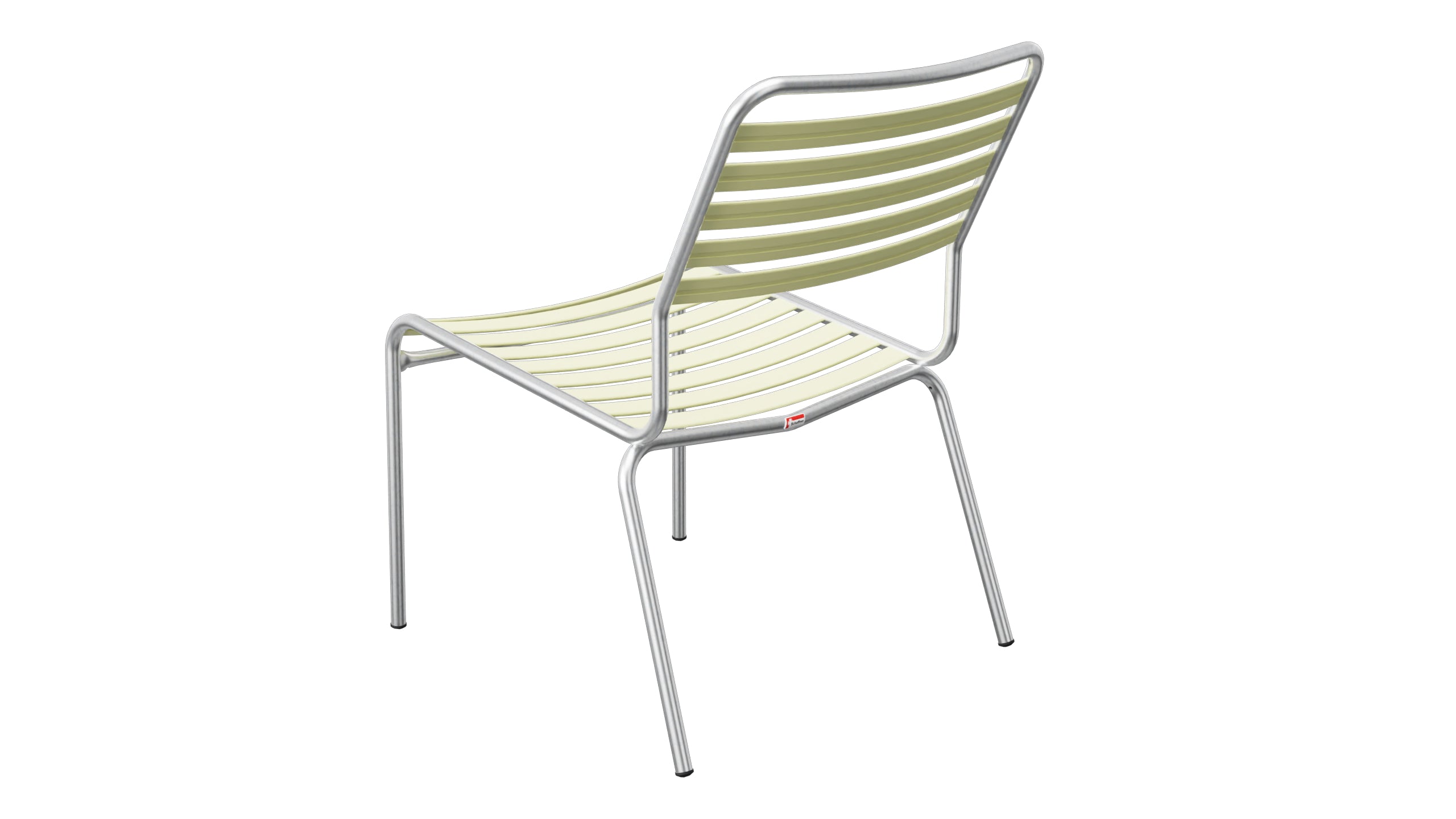 Rigi Lättli-Salonsessel  ohne Armlehne in Buchsbaumgelb präsentiert im Onlineshop von KAQTU Design AG. Outdoor-Sessel ist von Schaffner