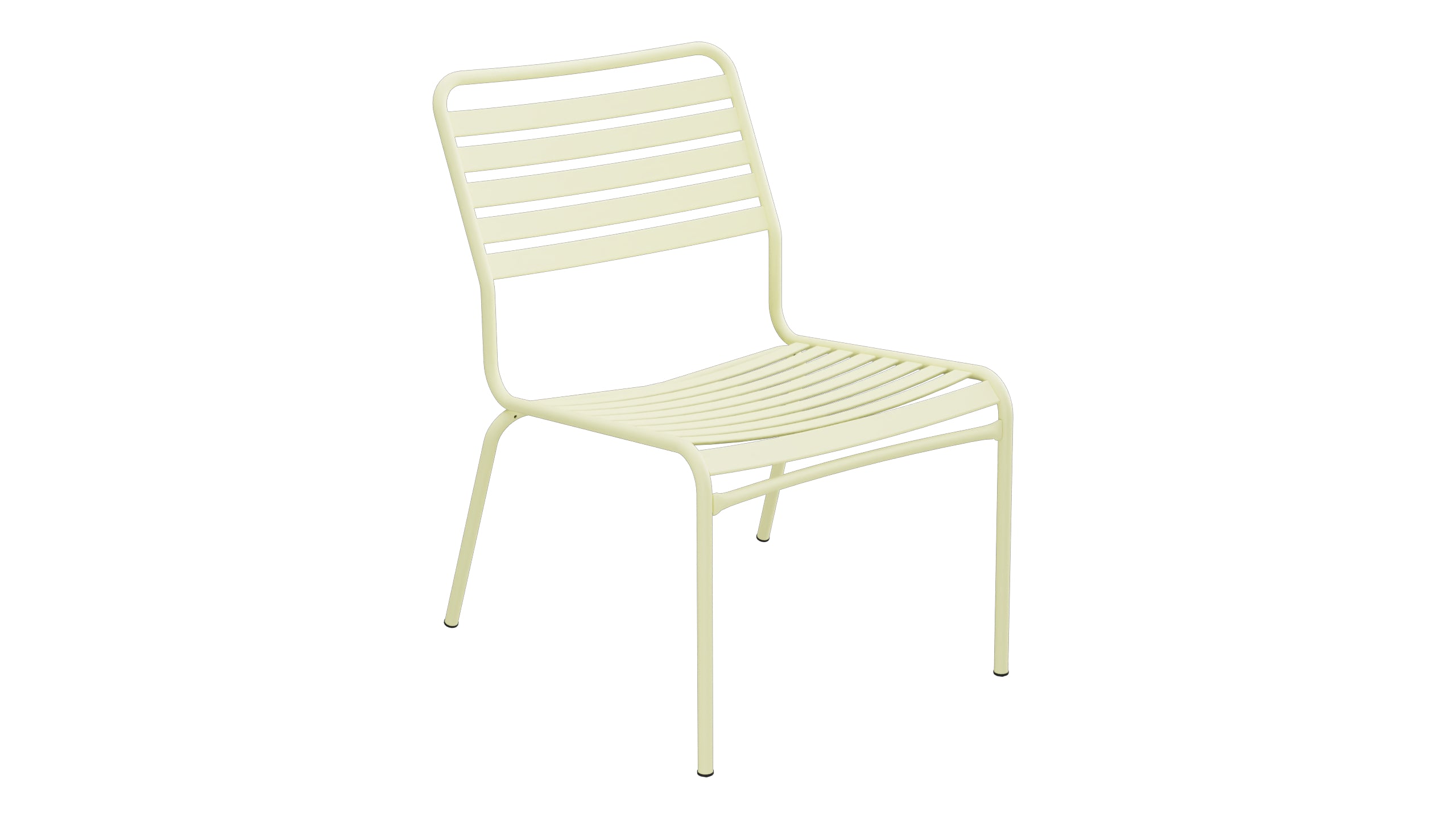 Rigi Lättli-Salonsessel  ohne Armlehne in Buchsbaumgelb präsentiert im Onlineshop von KAQTU Design AG. Outdoor-Sessel ist von Schaffner