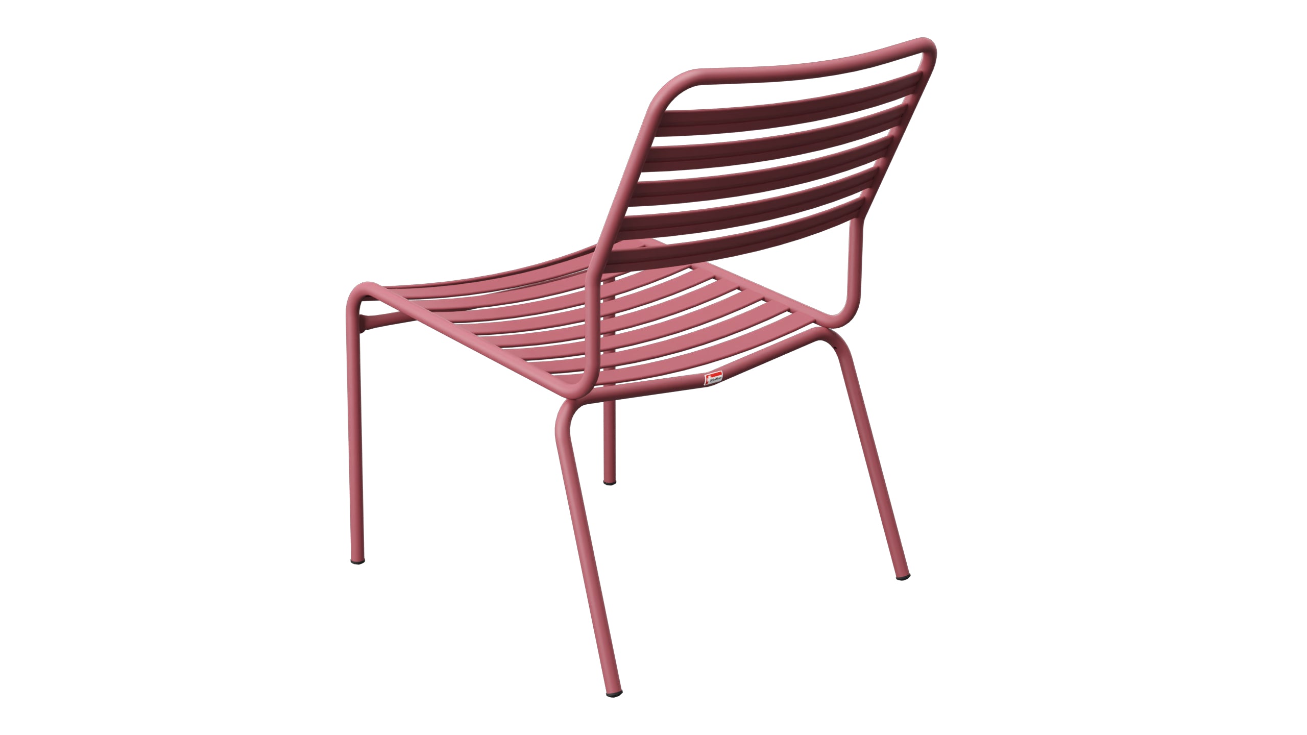 Rigi Lättli-Salonsessel  ohne Armlehne in Bordeaux präsentiert im Onlineshop von KAQTU Design AG. Outdoor-Sessel ist von Schaffner