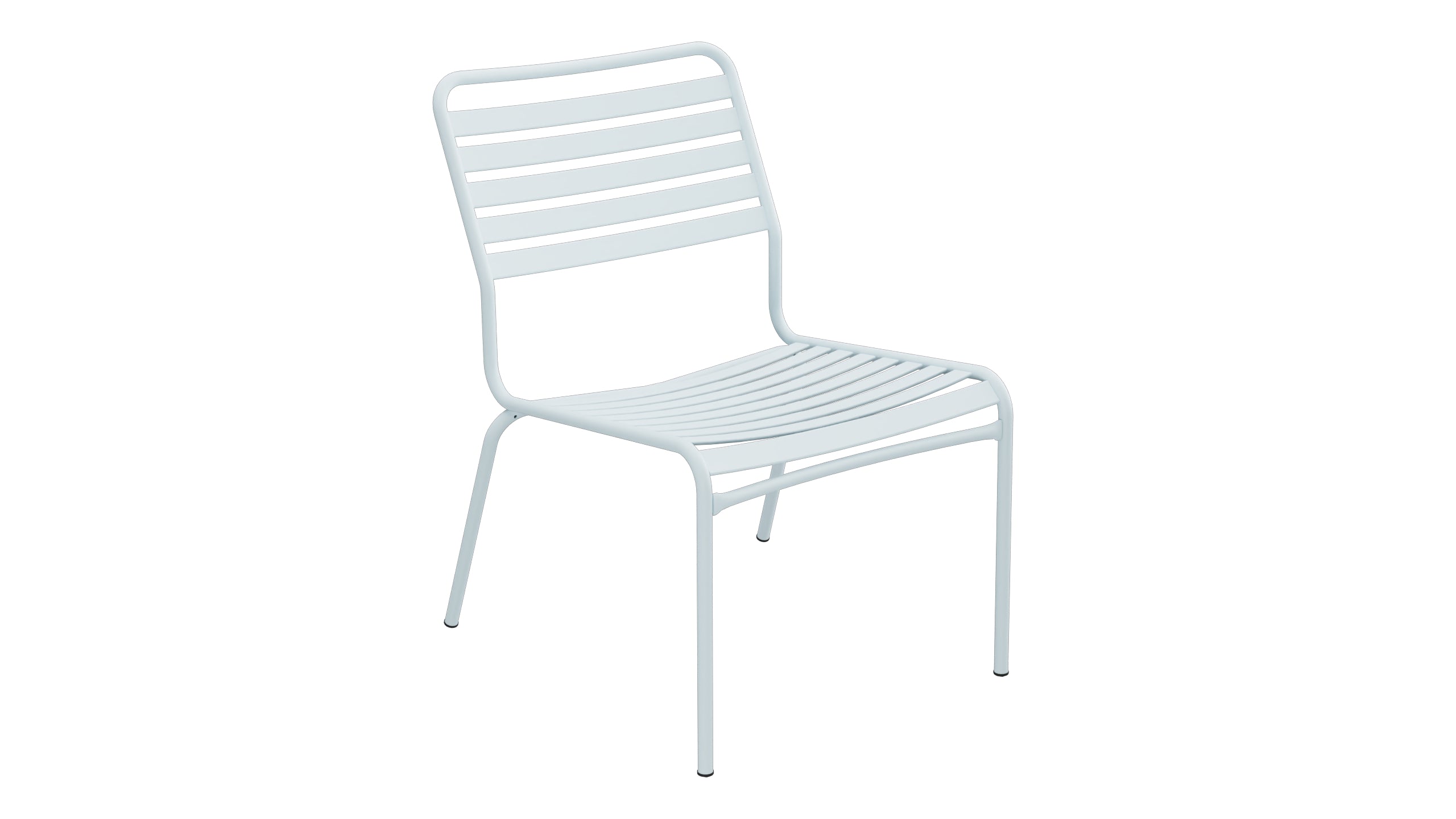 Rigi Lättli-Salonsessel  ohne Armlehne in Pastellblau präsentiert im Onlineshop von KAQTU Design AG. Outdoor-Sessel ist von Schaffner
