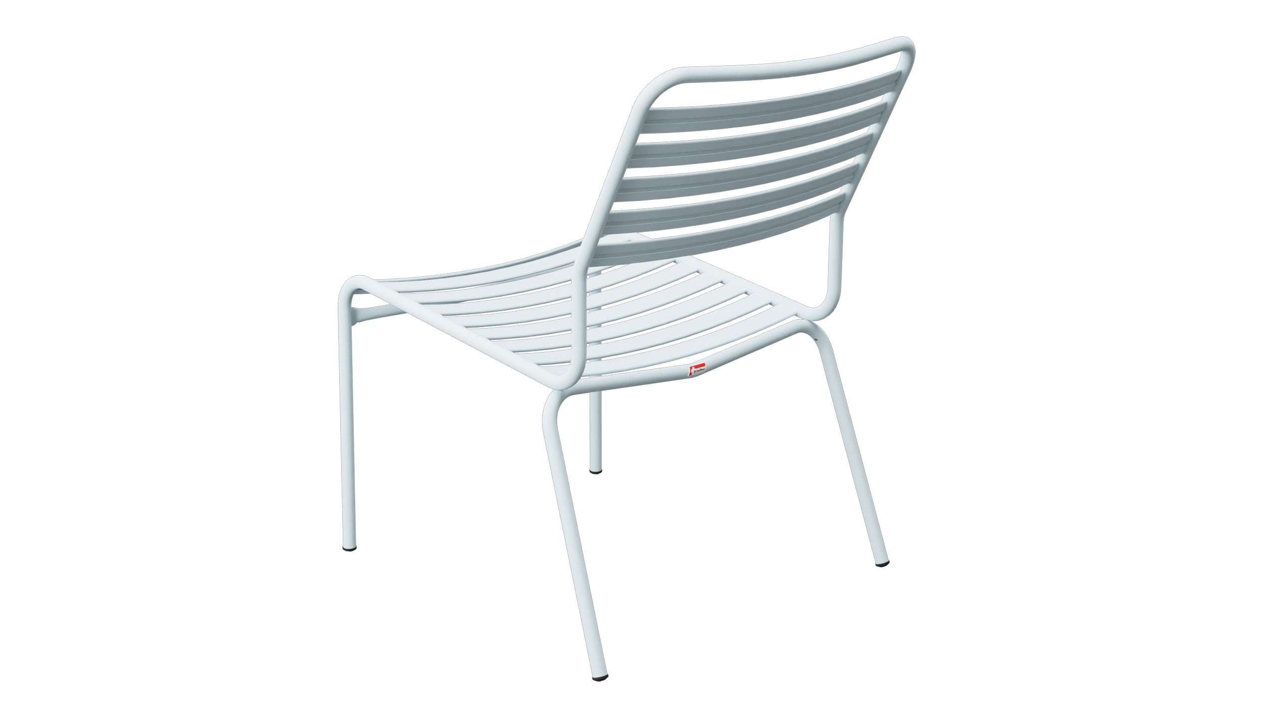 Rigi Lättli-Salonsessel  ohne Armlehne in Pastellblau präsentiert im Onlineshop von KAQTU Design AG. Outdoor-Sessel ist von Schaffner