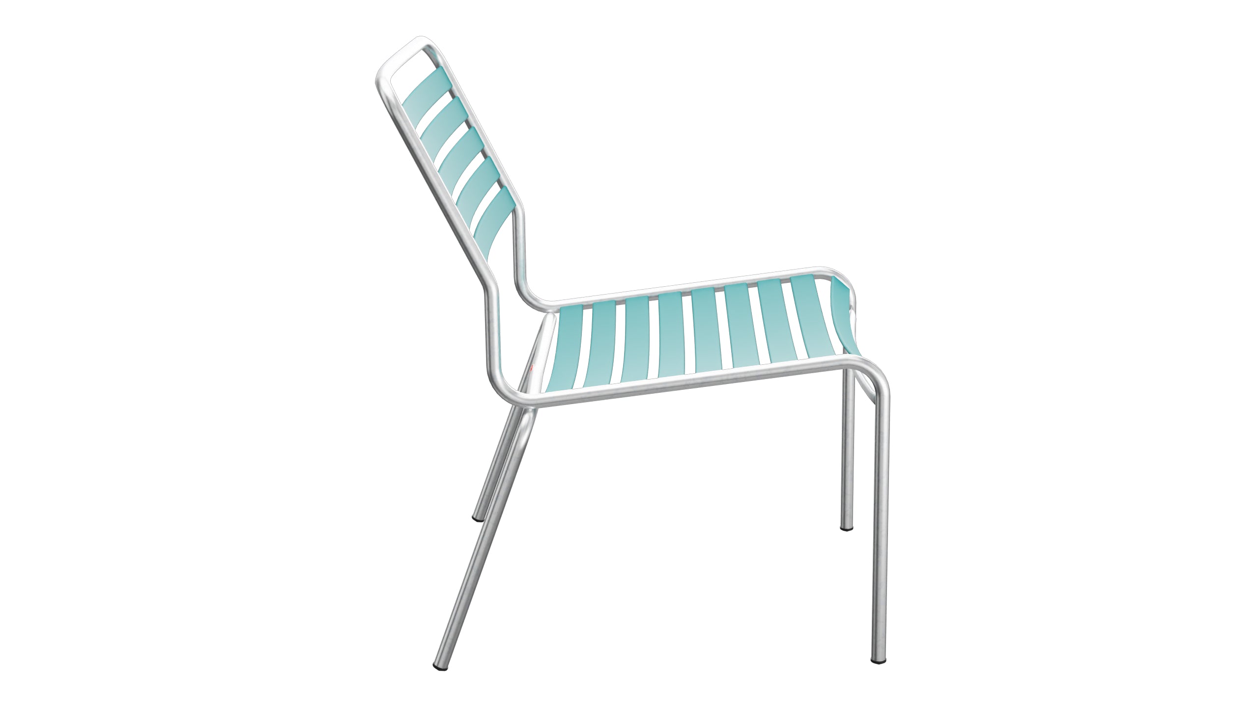 Rigi Lättli-Salonsessel  ohne Armlehne in Kaliblau präsentiert im Onlineshop von KAQTU Design AG. Outdoor-Sessel ist von Schaffner