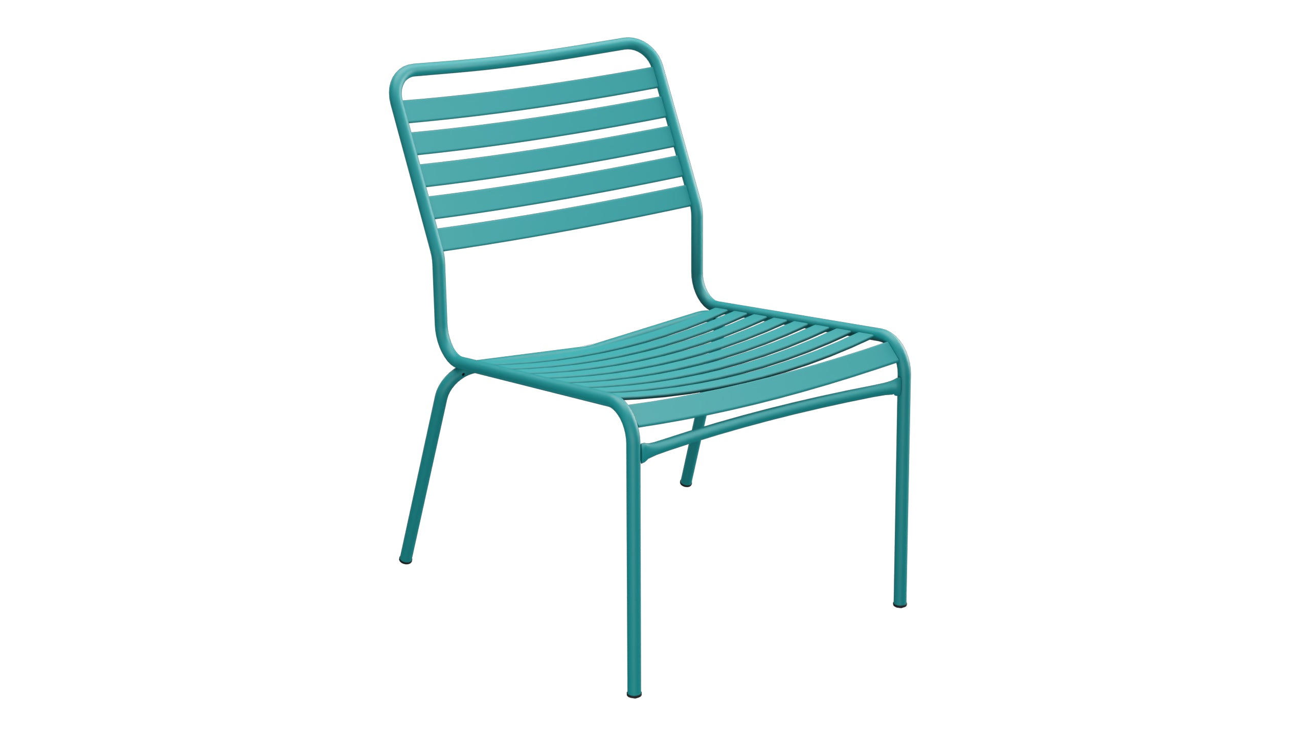 Rigi Lättli-Salonsessel  ohne Armlehne in Kaliblau präsentiert im Onlineshop von KAQTU Design AG. Outdoor-Sessel ist von Schaffner