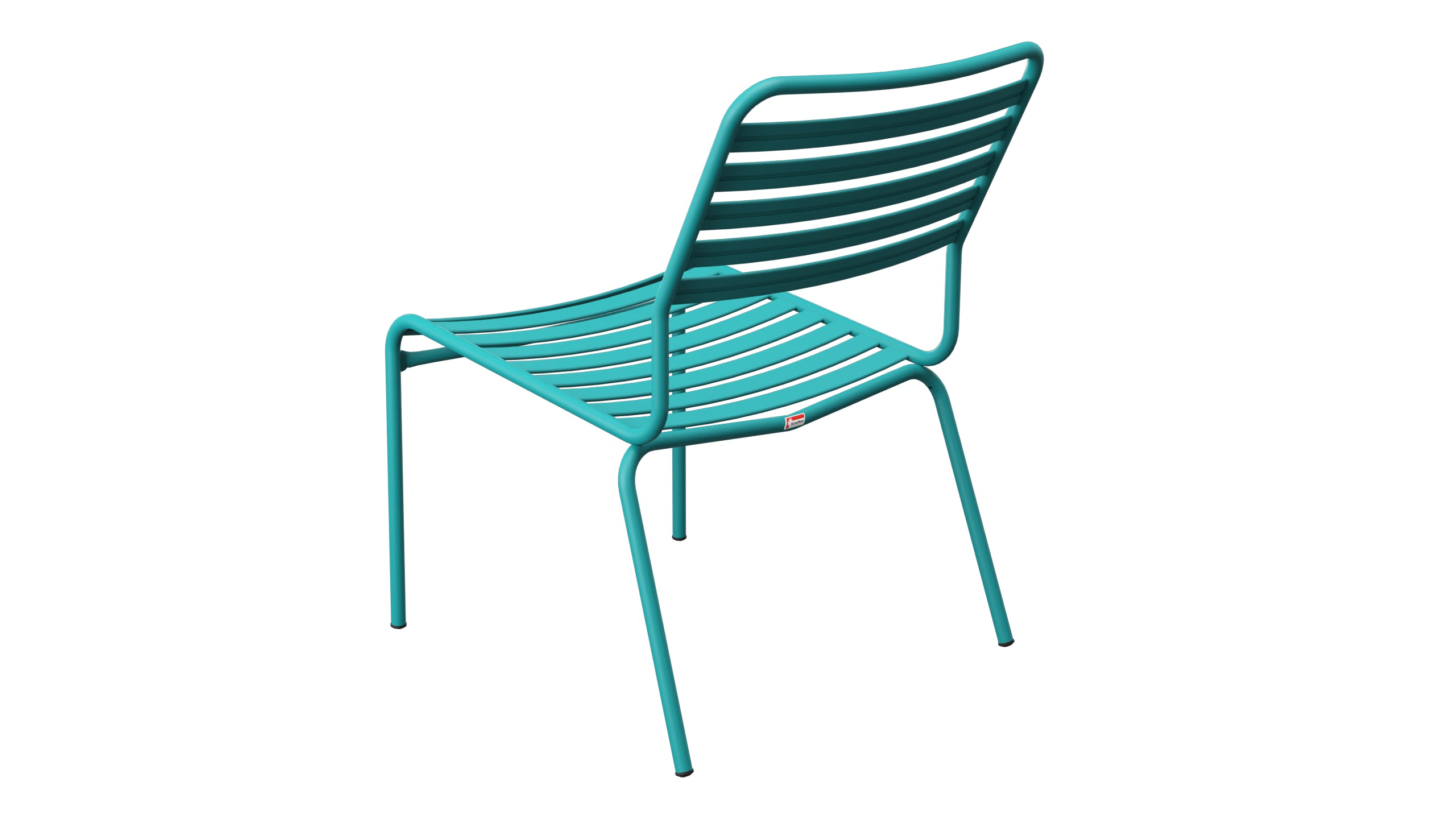 Rigi Lättli-Salonsessel  ohne Armlehne in Kaliblau präsentiert im Onlineshop von KAQTU Design AG. Outdoor-Sessel ist von Schaffner