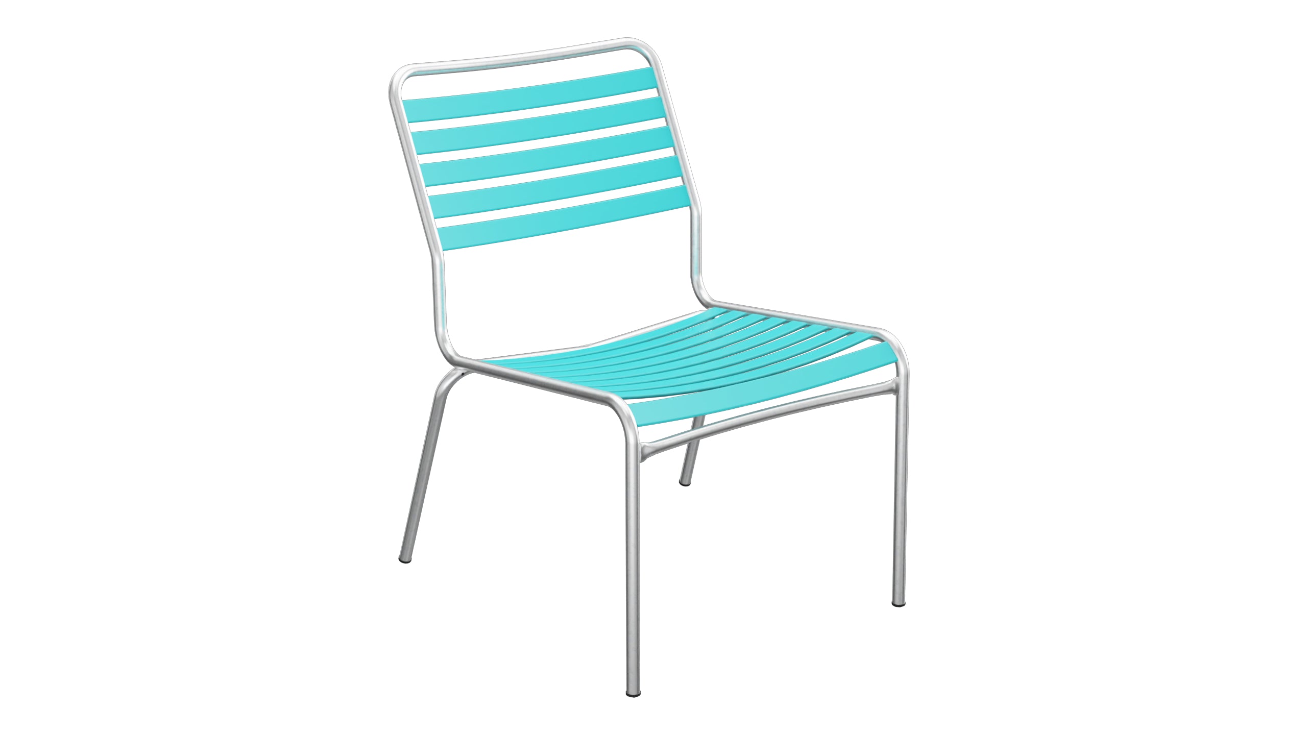 Rigi Lättli-Salonsessel  ohne Armlehne in Türkis präsentiert im Onlineshop von KAQTU Design AG. Outdoor-Sessel ist von Schaffner