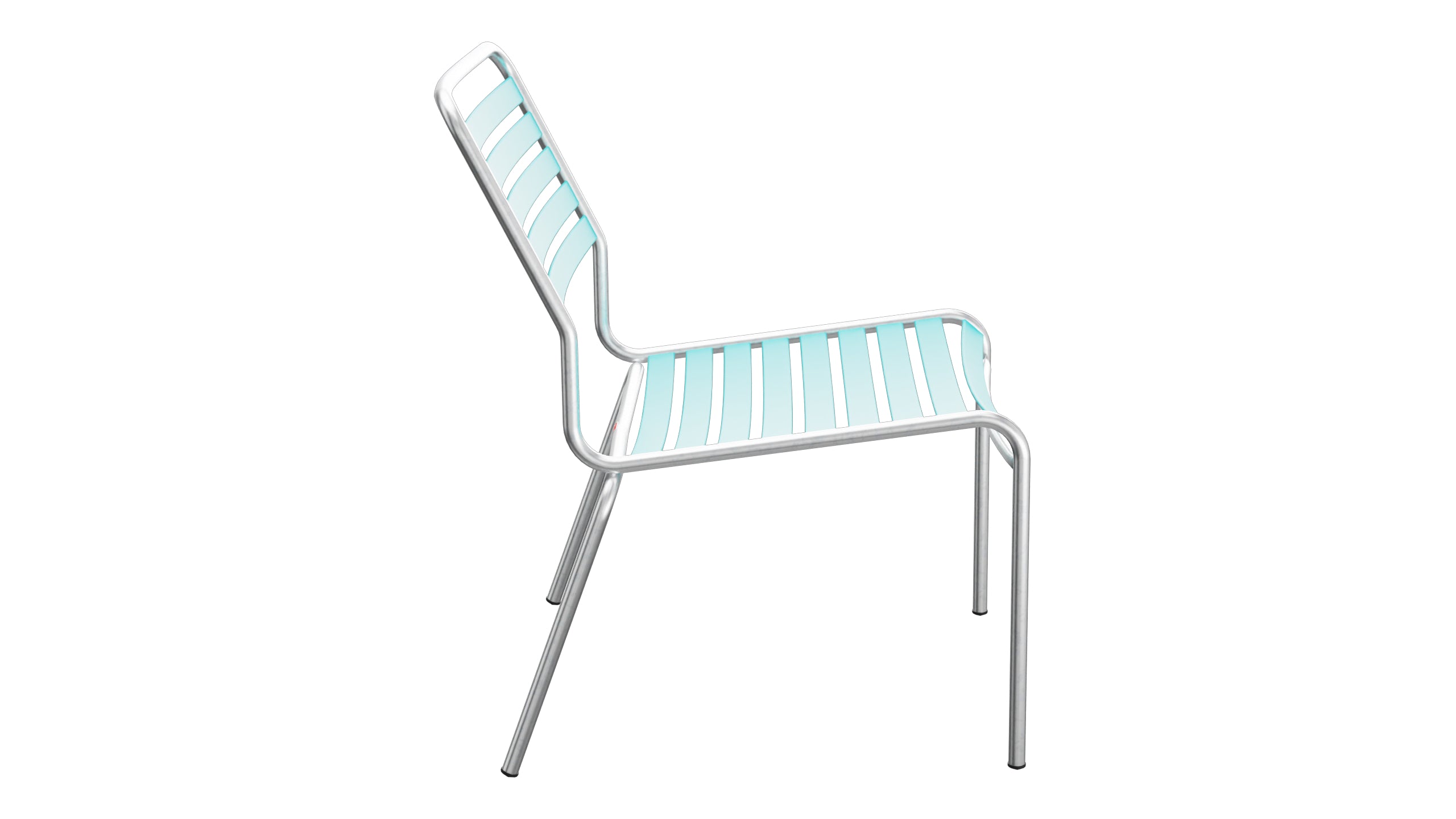 Rigi Lättli-Salonsessel  ohne Armlehne in Türkis präsentiert im Onlineshop von KAQTU Design AG. Outdoor-Sessel ist von Schaffner