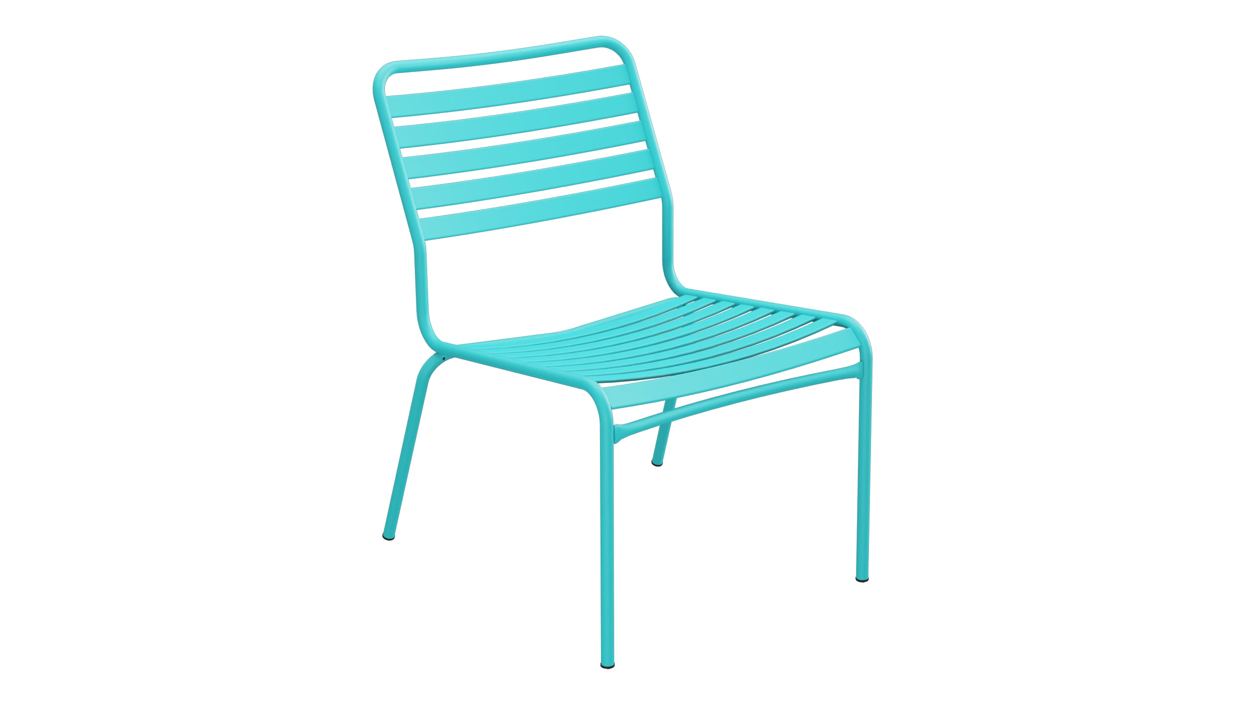 Rigi Lättli-Salonsessel  ohne Armlehne in Türkis präsentiert im Onlineshop von KAQTU Design AG. Outdoor-Sessel ist von Schaffner