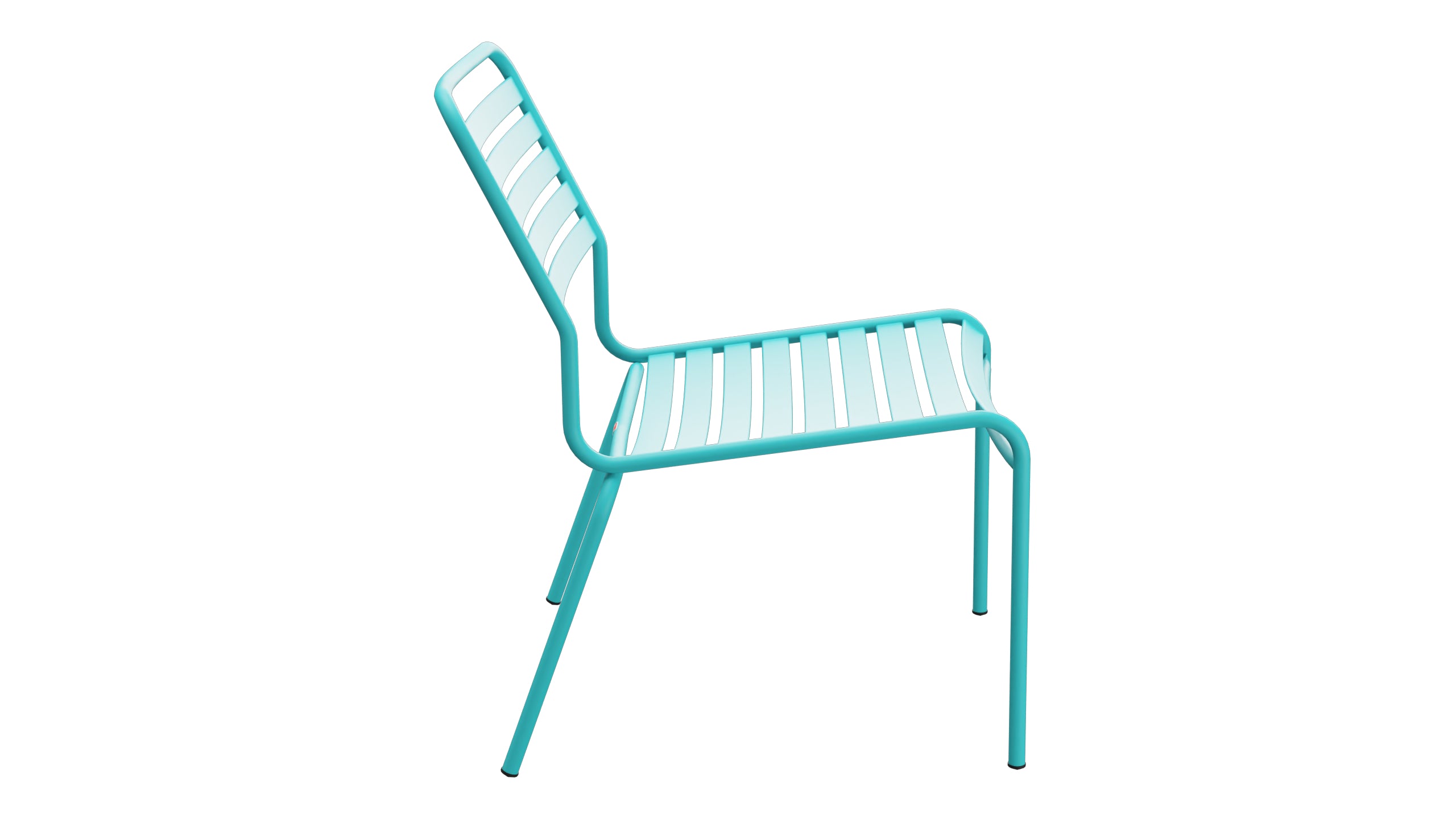 Rigi Lättli-Salonsessel  ohne Armlehne in Türkis präsentiert im Onlineshop von KAQTU Design AG. Outdoor-Sessel ist von Schaffner