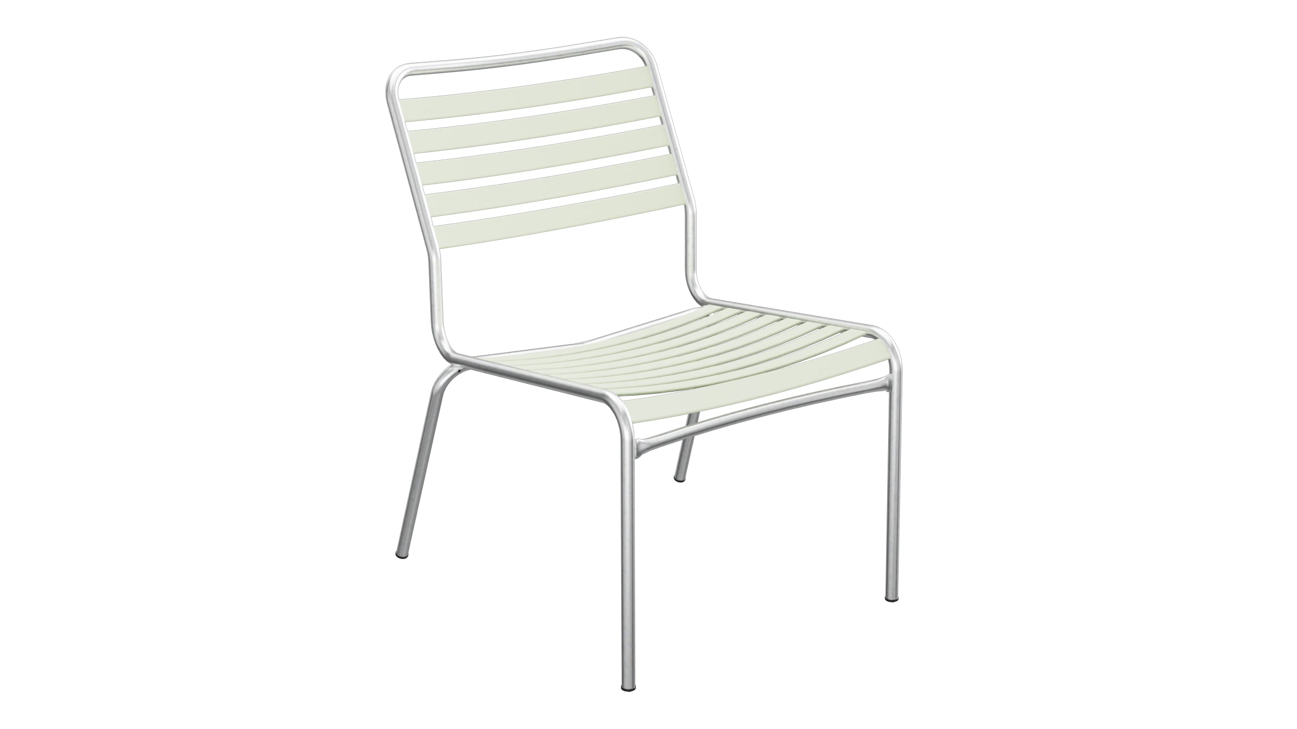 Rigi Lättli-Salonsessel  ohne Armlehne in Pastellgrün präsentiert im Onlineshop von KAQTU Design AG. Outdoor-Sessel ist von Schaffner