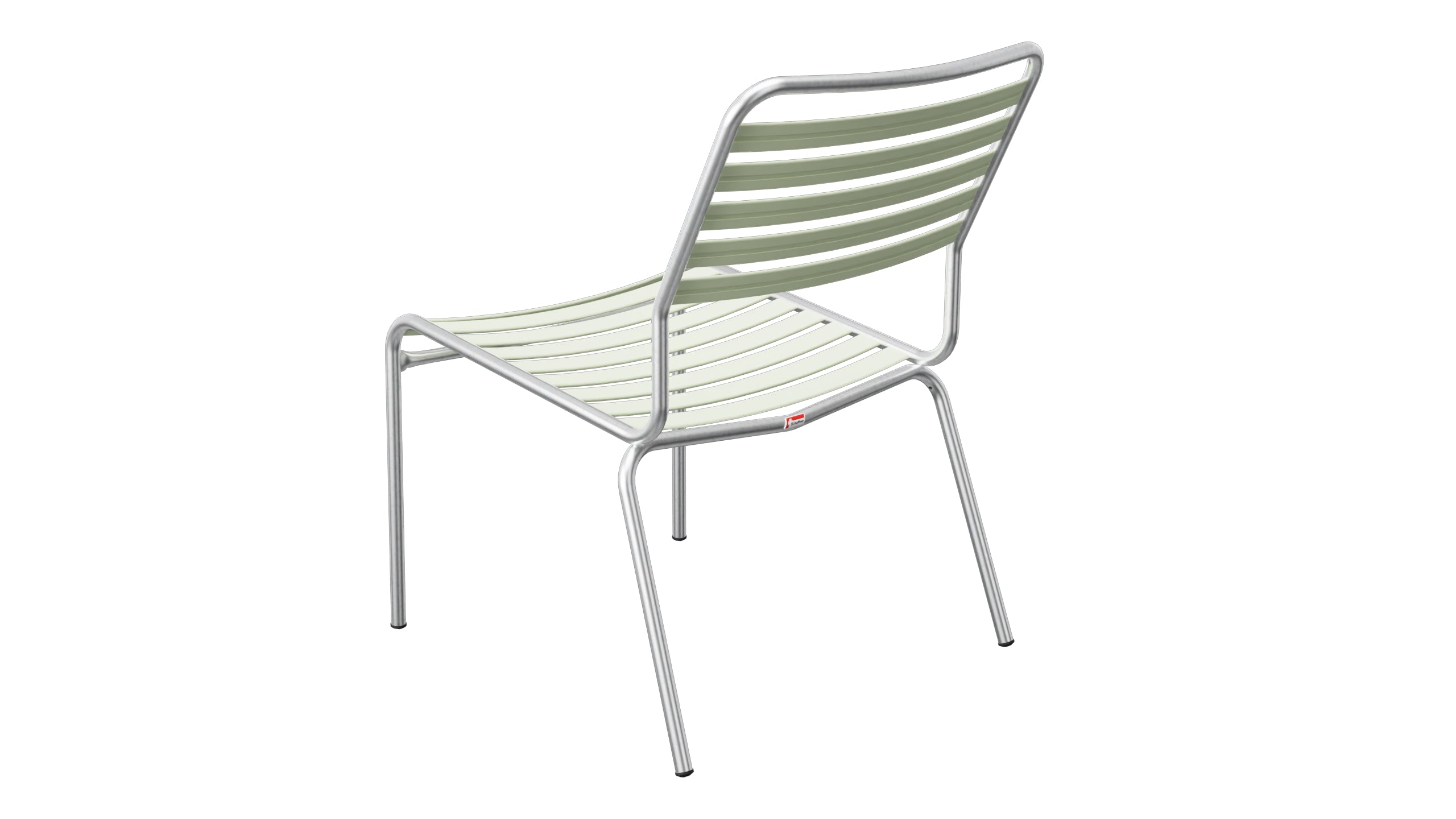 Rigi Lättli-Salonsessel  ohne Armlehne in Pastellgrün präsentiert im Onlineshop von KAQTU Design AG. Outdoor-Sessel ist von Schaffner