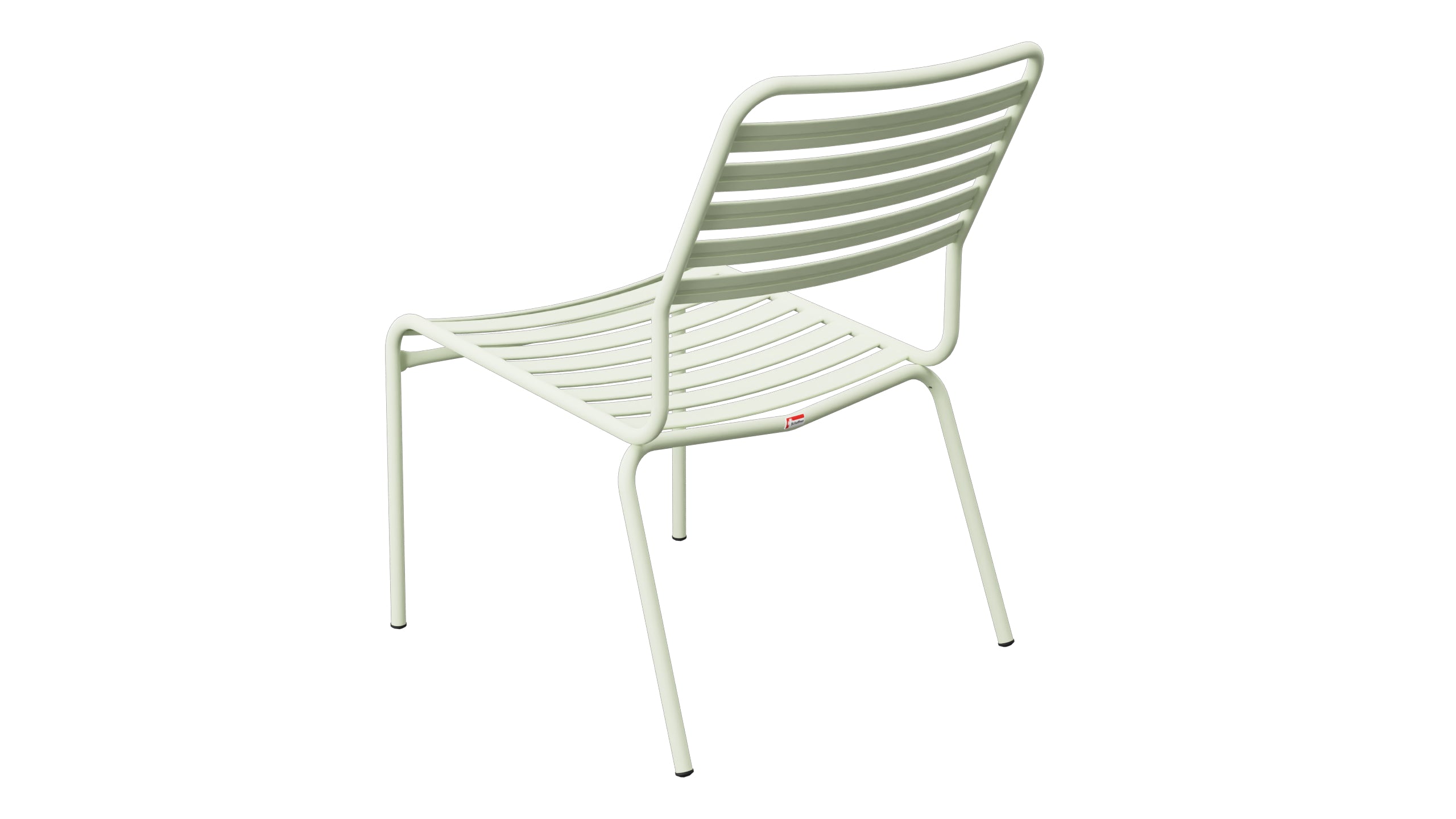 Rigi Lättli-Salonsessel  ohne Armlehne in Pastellgrün präsentiert im Onlineshop von KAQTU Design AG. Outdoor-Sessel ist von Schaffner