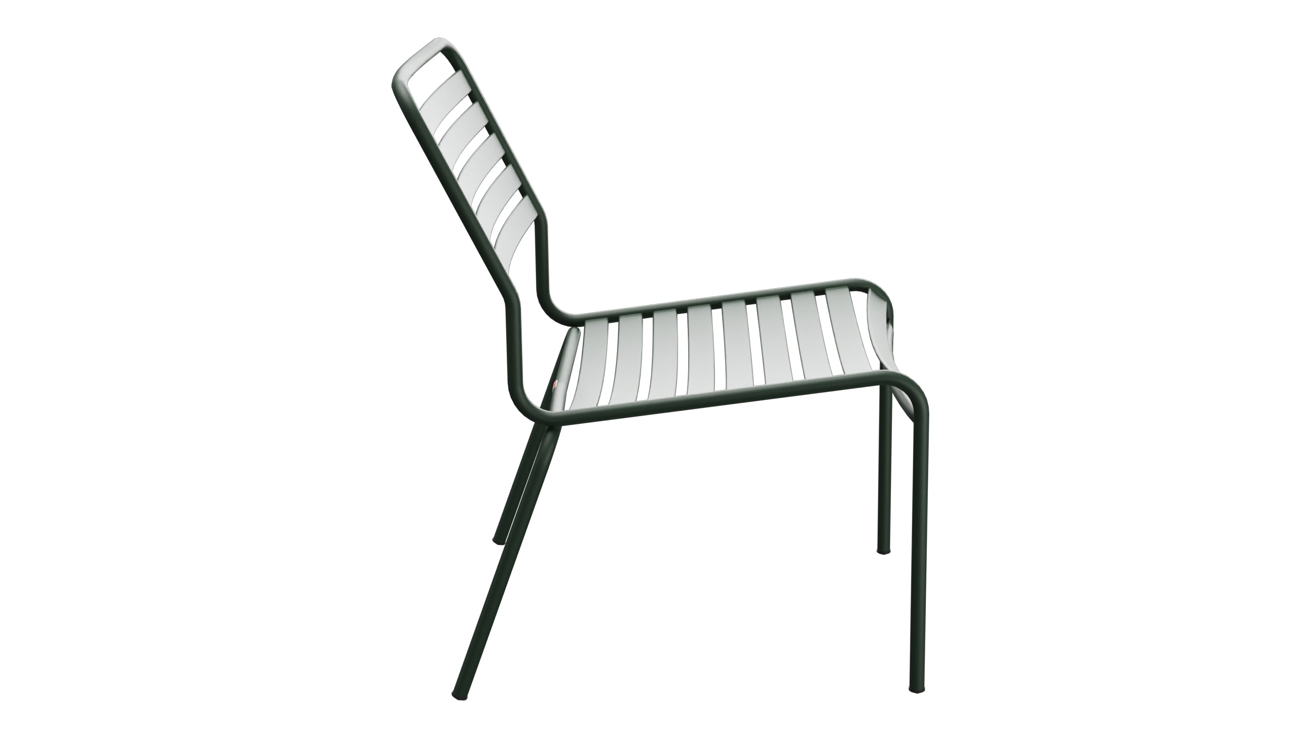 Rigi Lättli-Salonsessel  ohne Armlehne in Tannengrün präsentiert im Onlineshop von KAQTU Design AG. Outdoor-Sessel ist von Schaffner