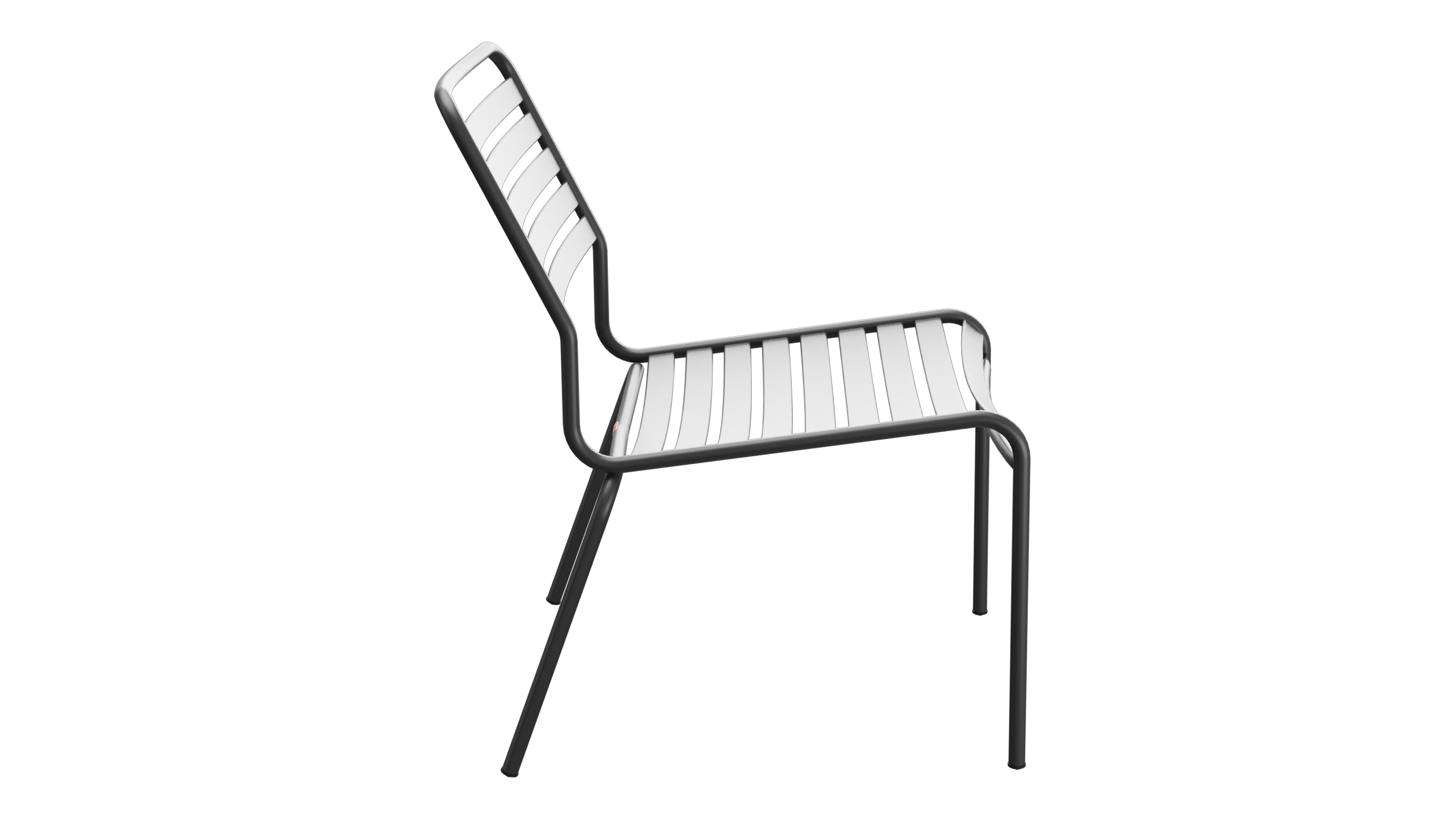 Rigi Lättli-Salonsessel  ohne Armlehne in Anthrazit präsentiert im Onlineshop von KAQTU Design AG. Outdoor-Sessel ist von Schaffner