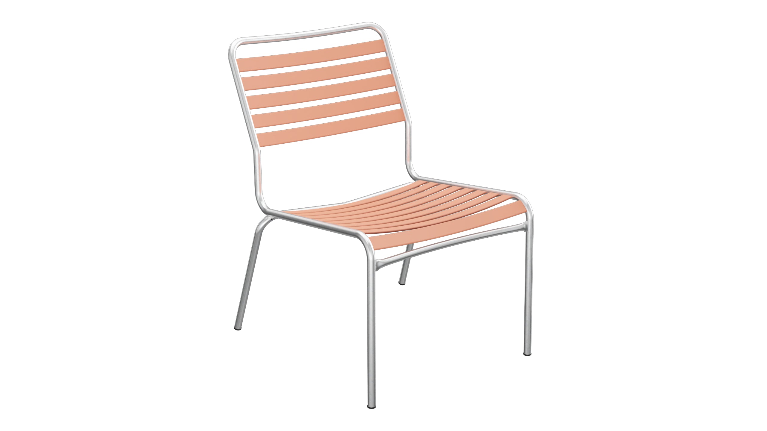 Rigi Lättli-Salonsessel  ohne Armlehne in Pastellterracotta präsentiert im Onlineshop von KAQTU Design AG. Outdoor-Sessel ist von Schaffner