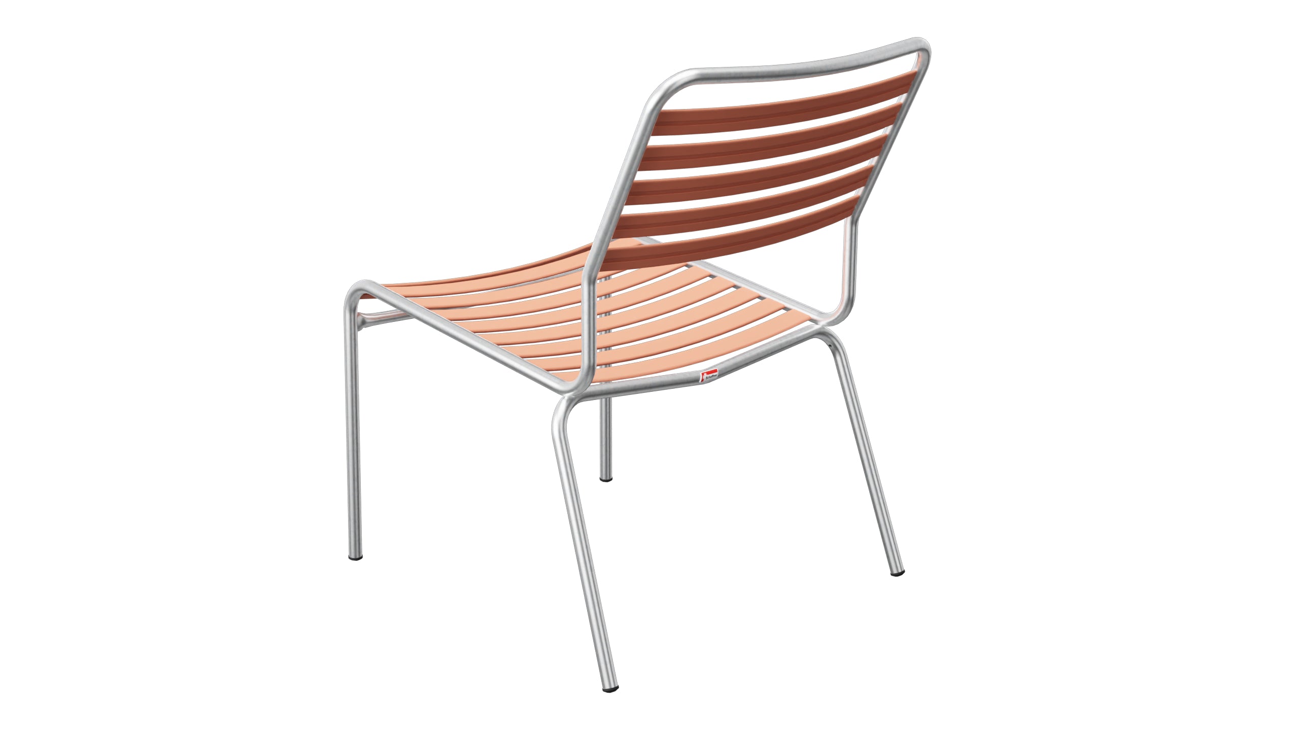 Rigi Lättli-Salonsessel  ohne Armlehne in Pastellterracotta präsentiert im Onlineshop von KAQTU Design AG. Outdoor-Sessel ist von Schaffner