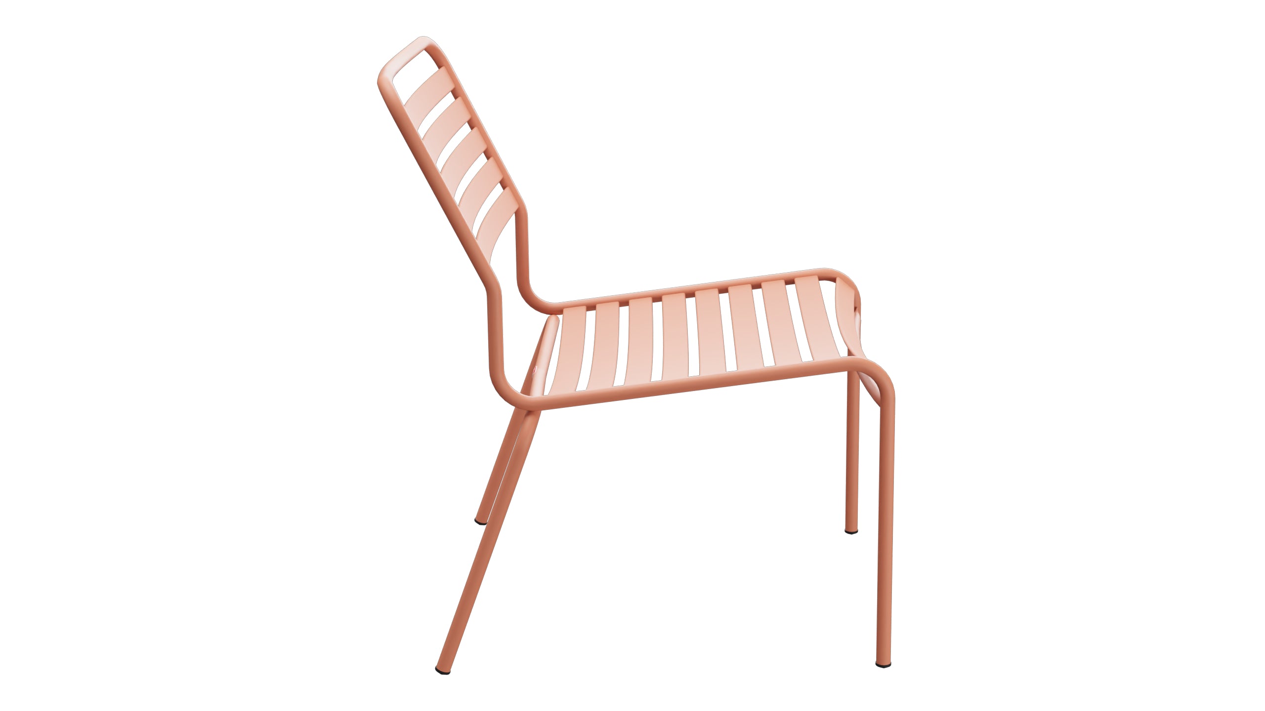 Rigi Lättli-Salonsessel  ohne Armlehne in Pastellterracotta präsentiert im Onlineshop von KAQTU Design AG. Outdoor-Sessel ist von Schaffner