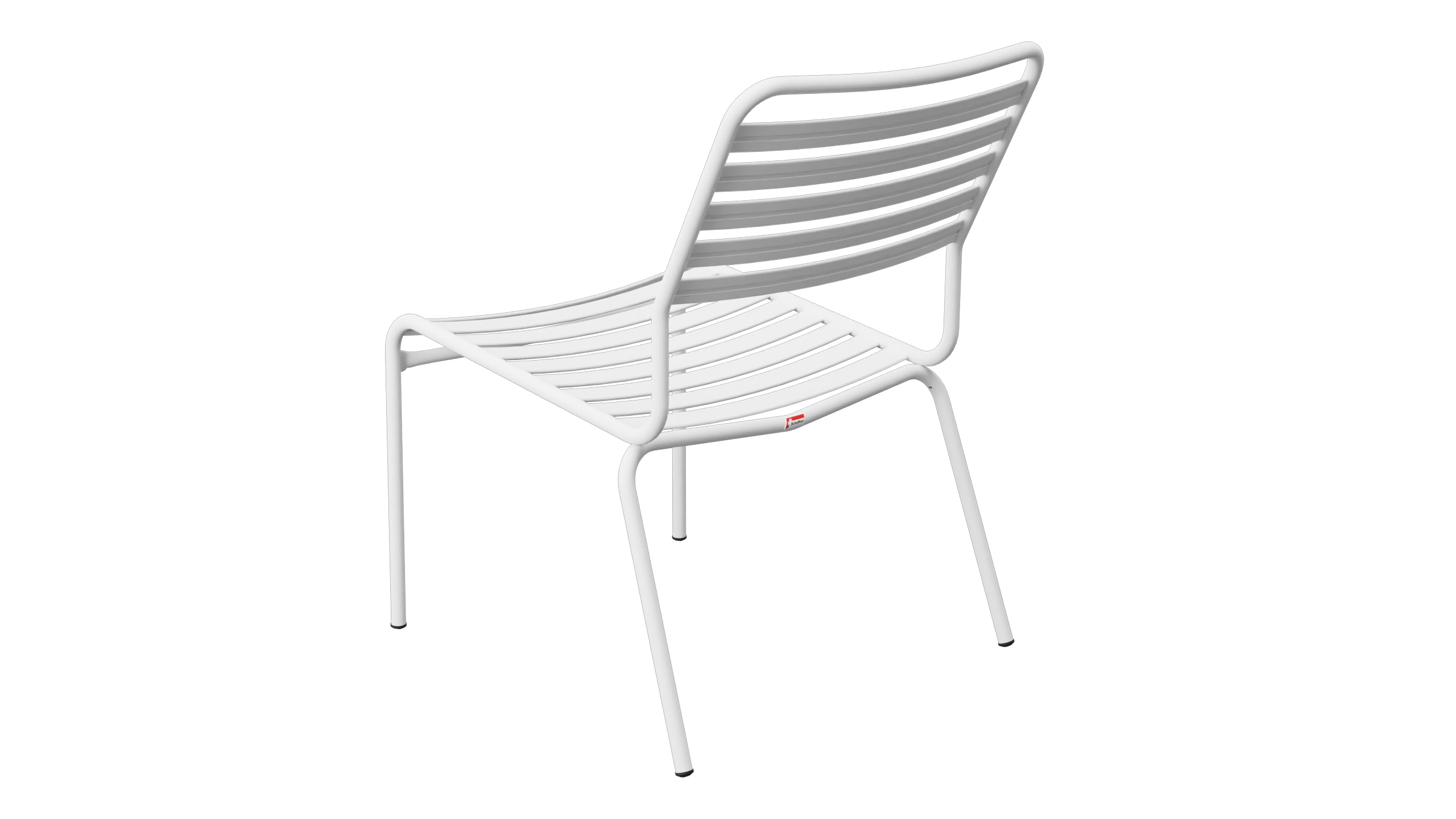 Rigi Lättli-Salonsessel  ohne Armlehne in Weiss präsentiert im Onlineshop von KAQTU Design AG. Outdoor-Sessel ist von Schaffner
