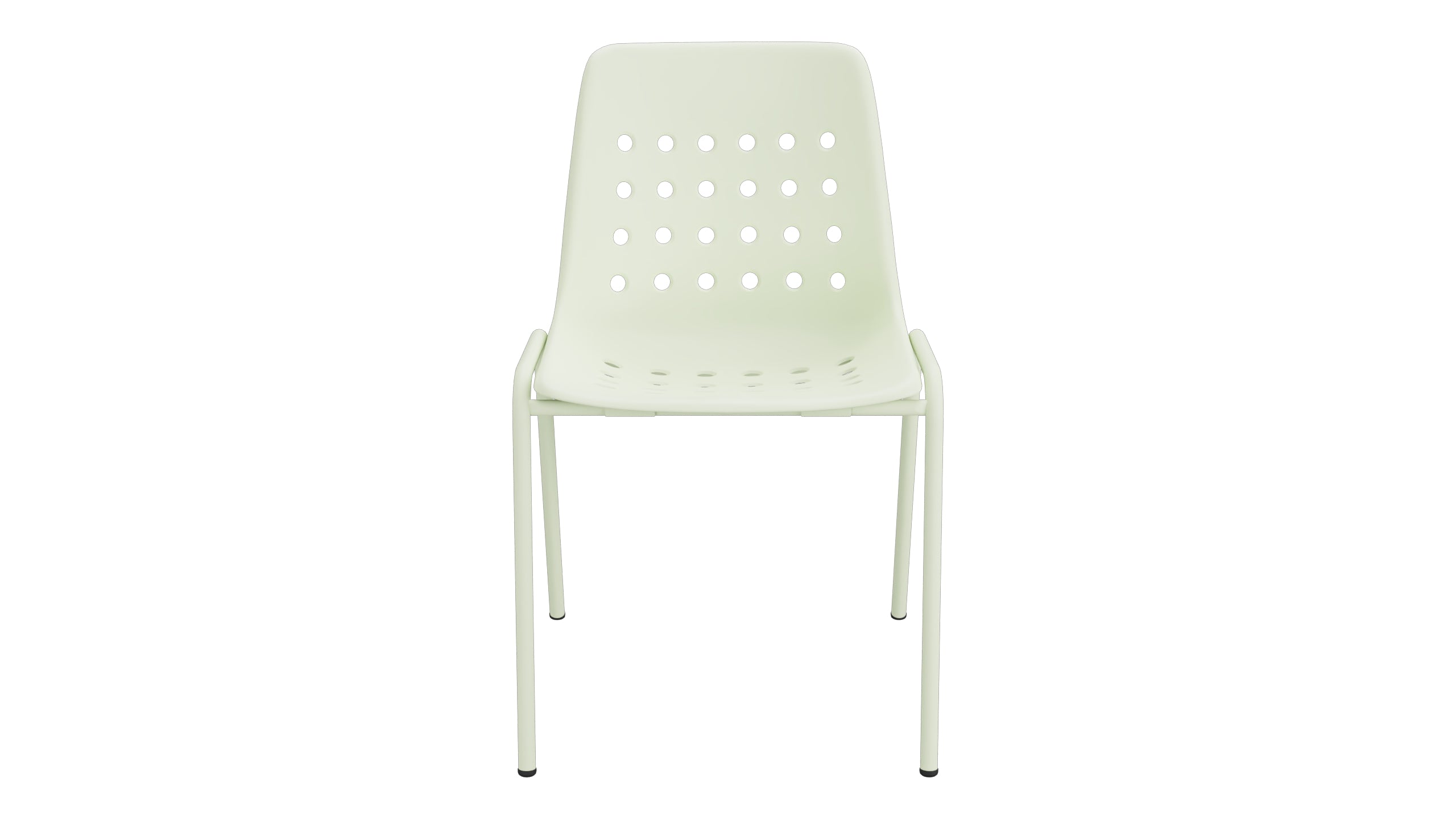 Bermuda Schalen-Gartenstuhl ohne Armlehne in Pastellgrün präsentiert im Onlineshop von KAQTU Design AG. Gartenstuhl ist von Schaffner
