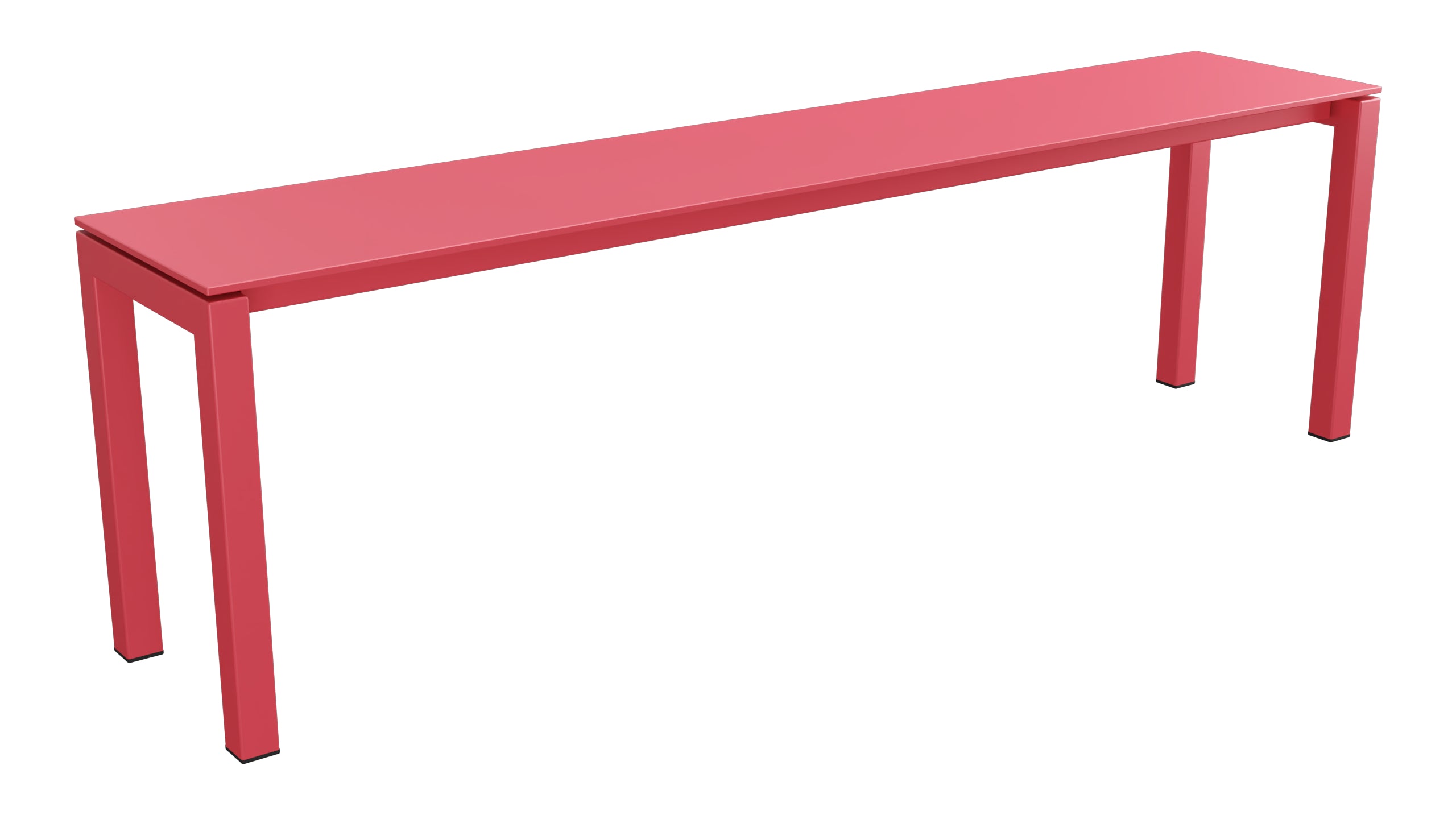 Luzern Glasfaser-Gartenbank Decor 160x32 in Ahornrot präsentiert im Onlineshop von KAQTU Design AG. Gartenbank ist von Schaffner