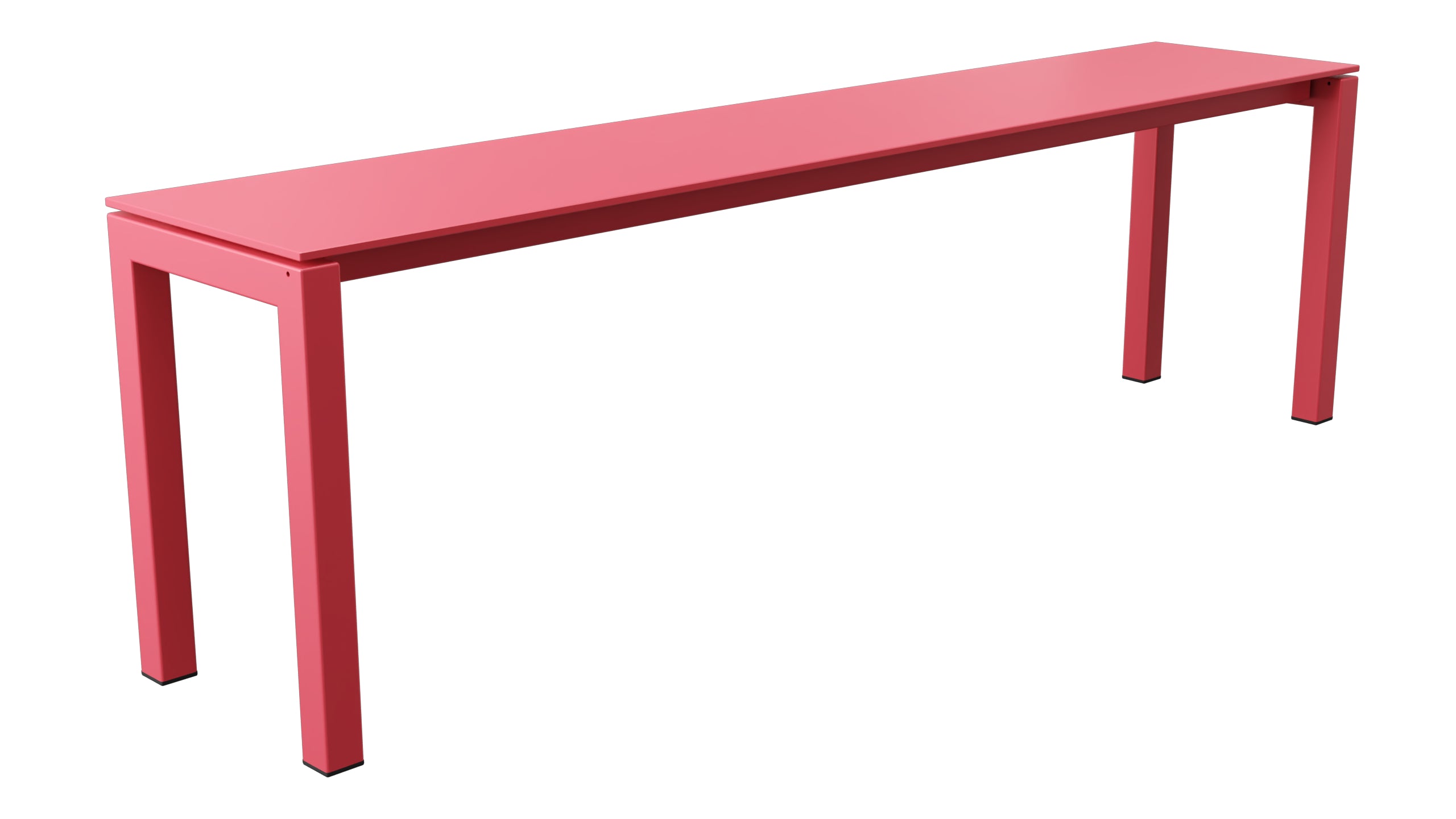 Luzern Glasfaser-Gartenbank Decor 160x32 in Ahornrot präsentiert im Onlineshop von KAQTU Design AG. Gartenbank ist von Schaffner