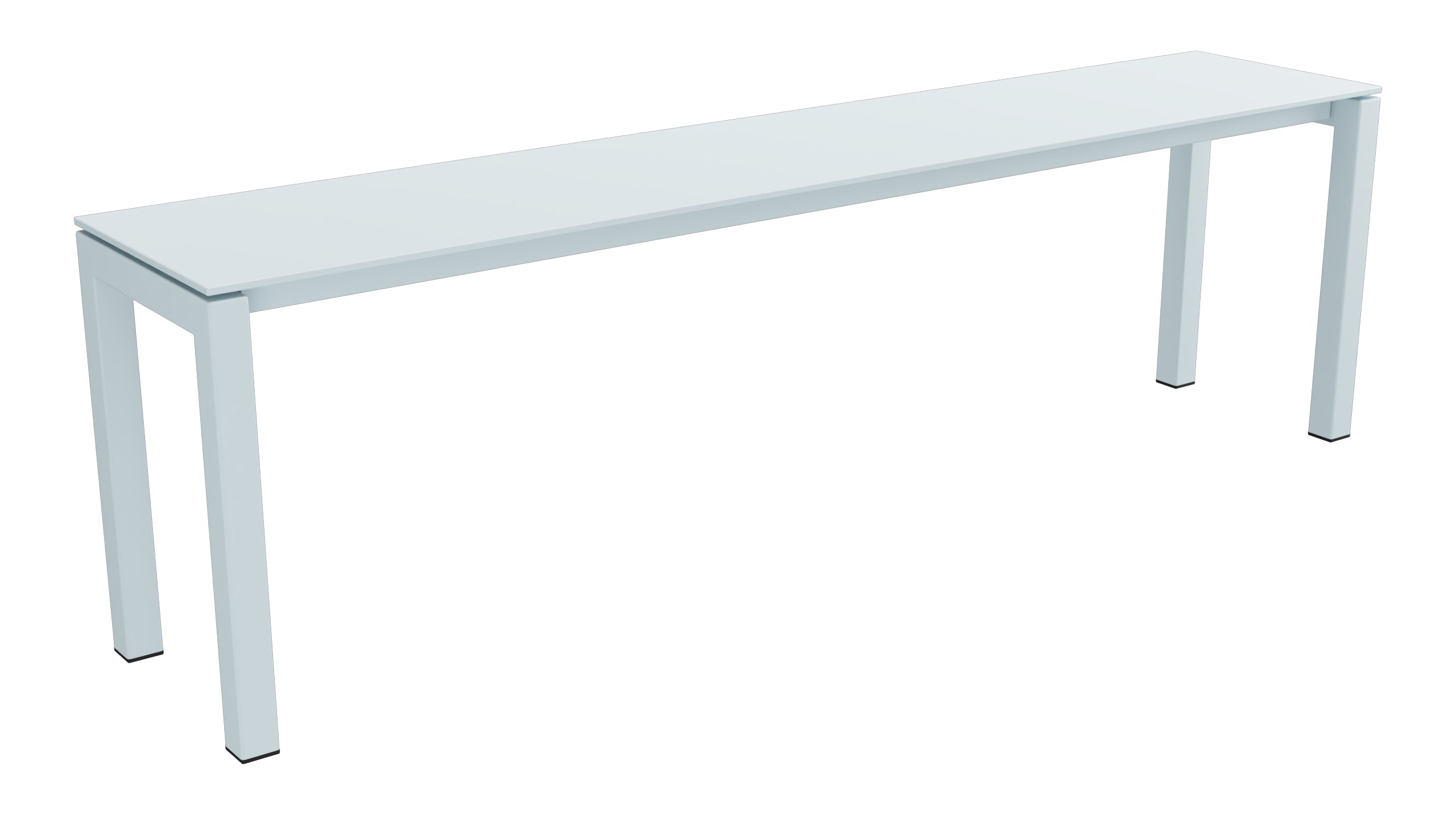 Luzern Glasfaser-Gartenbank Decor 160x32 in Pastellblau präsentiert im Onlineshop von KAQTU Design AG. Gartenbank ist von Schaffner