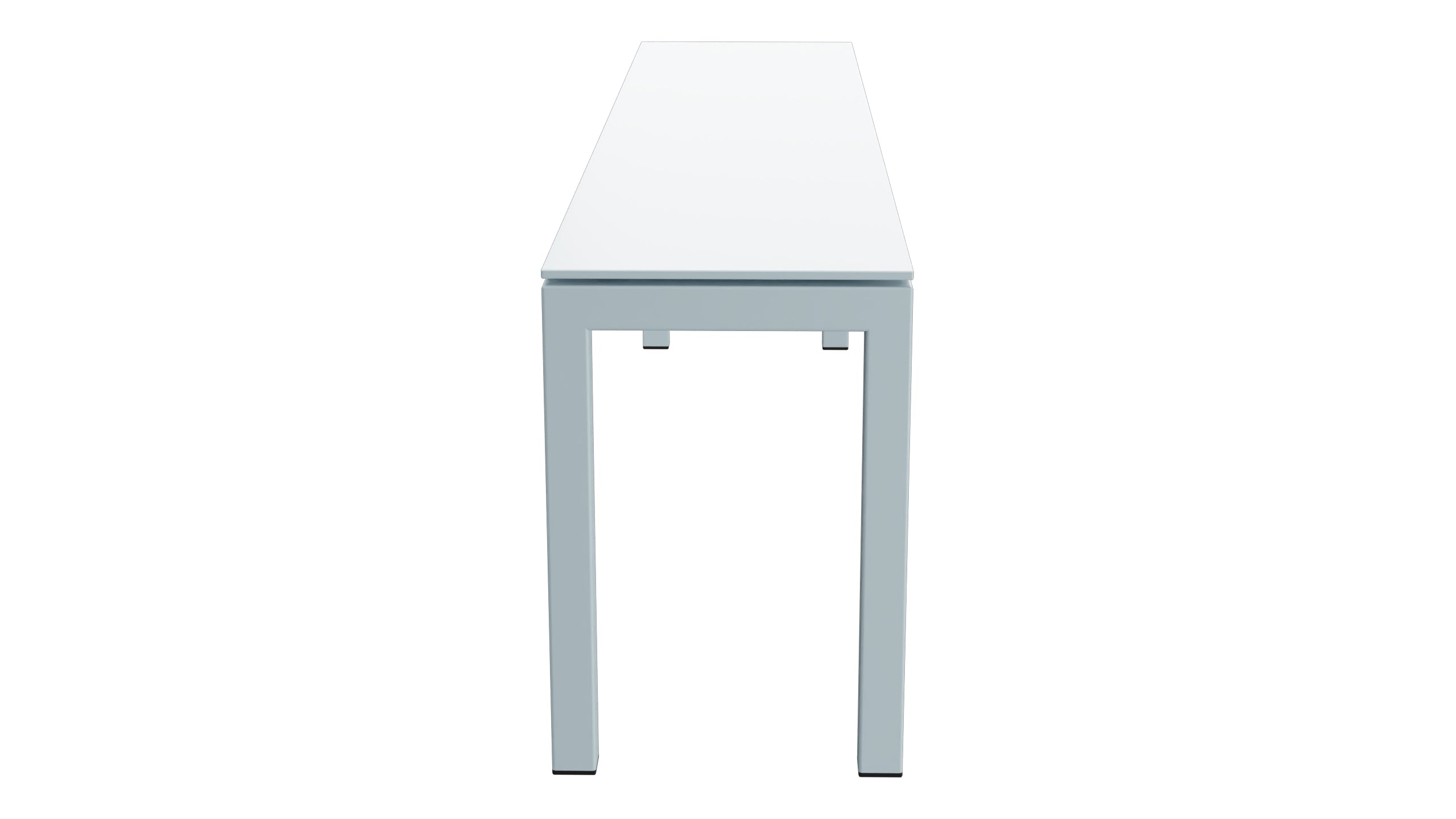 Luzern Glasfaser-Gartenbank Decor 160x32 in Pastellblau präsentiert im Onlineshop von KAQTU Design AG. Gartenbank ist von Schaffner