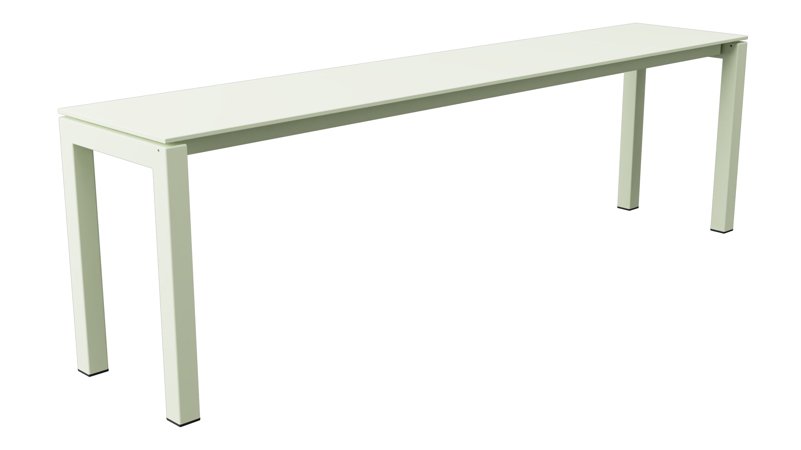 Luzern Glasfaser-Gartenbank Decor 160x32 in Pastellgrün präsentiert im Onlineshop von KAQTU Design AG. Gartenbank ist von Schaffner