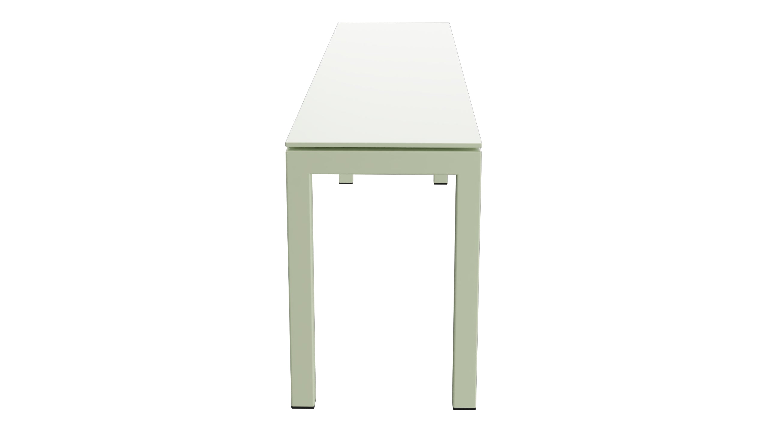 Luzern Glasfaser-Gartenbank Decor 160x32 in Pastellgrün präsentiert im Onlineshop von KAQTU Design AG. Gartenbank ist von Schaffner