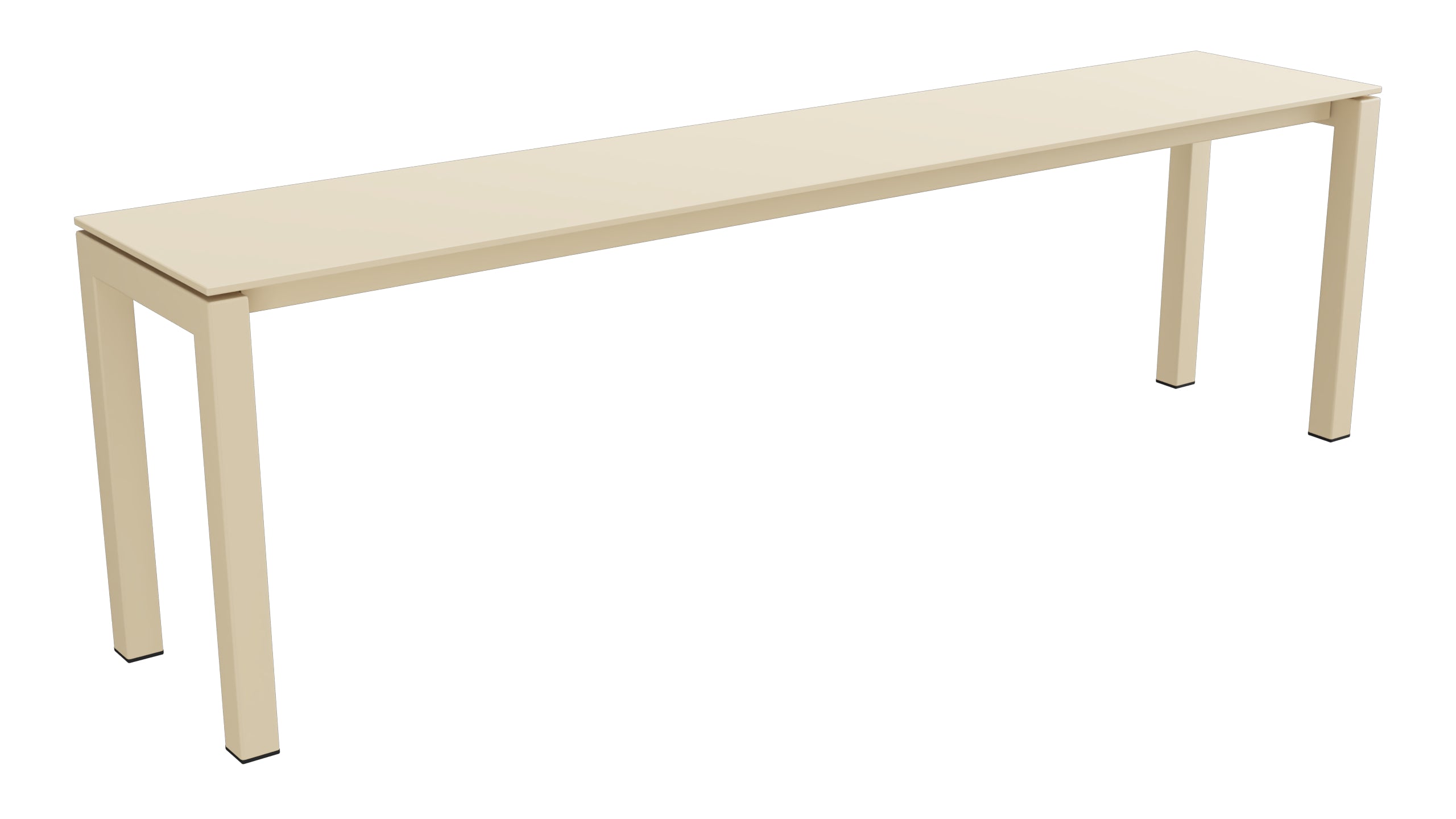 Luzern Glasfaser-Gartenbank Decor 160x32 in Pastellbraun präsentiert im Onlineshop von KAQTU Design AG. Gartenbank ist von Schaffner
