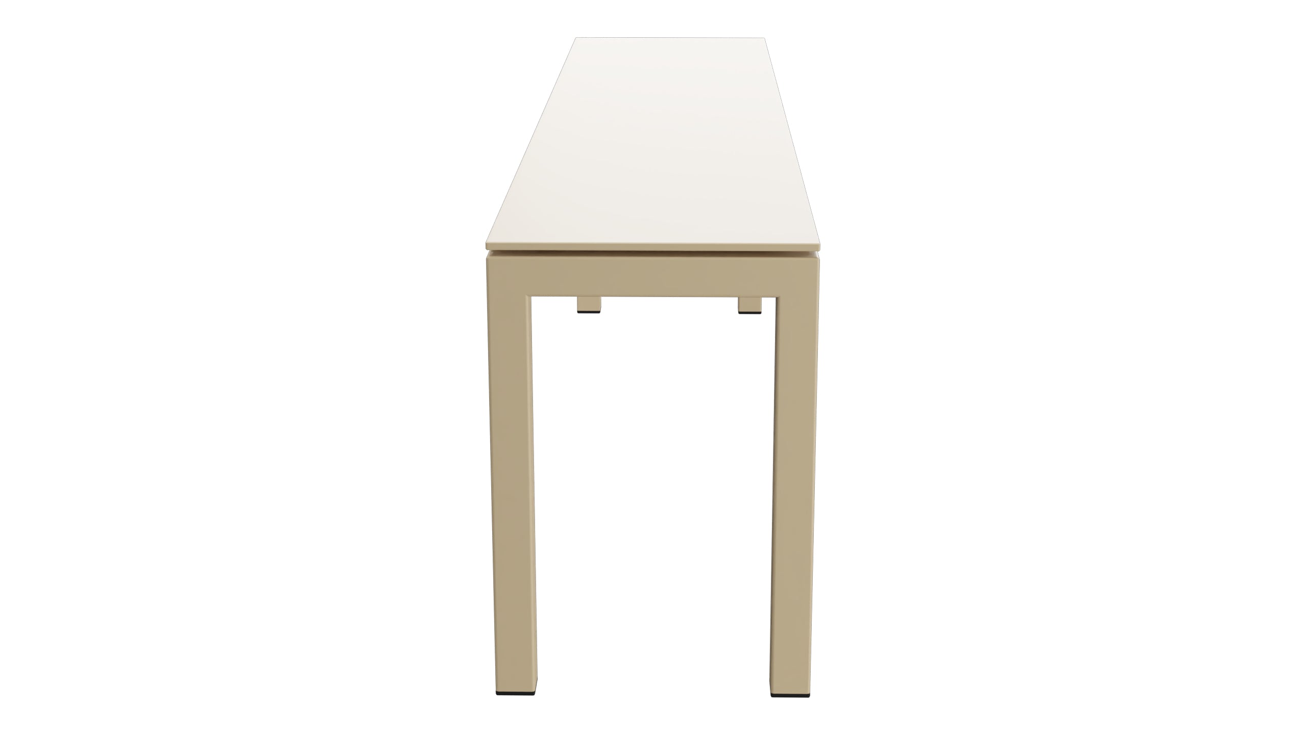 Luzern Glasfaser-Gartenbank Decor 160x32 in Pastellbraun präsentiert im Onlineshop von KAQTU Design AG. Gartenbank ist von Schaffner