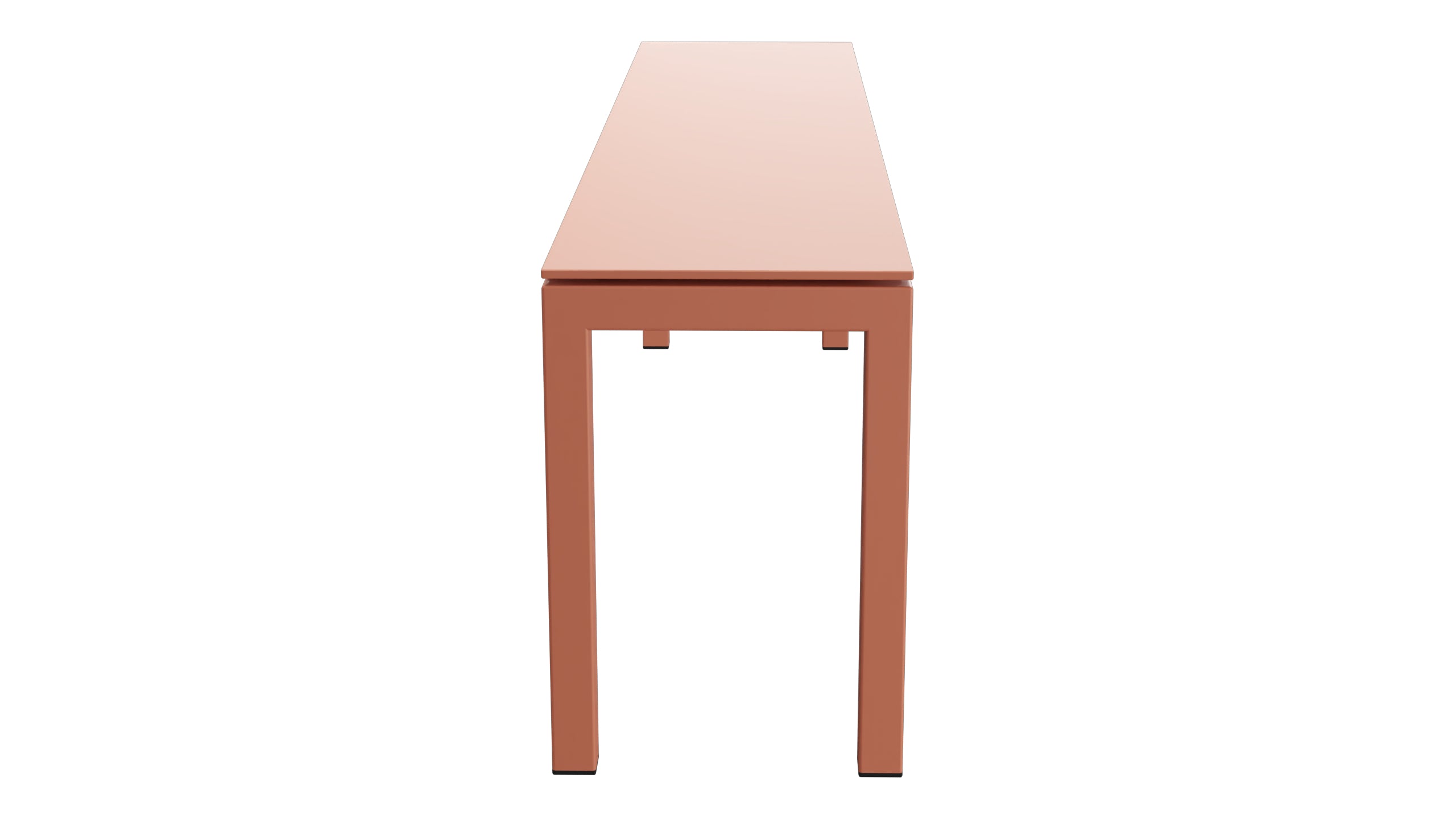 Luzern Glasfaser-Gartenbank Decor 160x32 in Pastellterracotta präsentiert im Onlineshop von KAQTU Design AG. Gartenbank ist von Schaffner