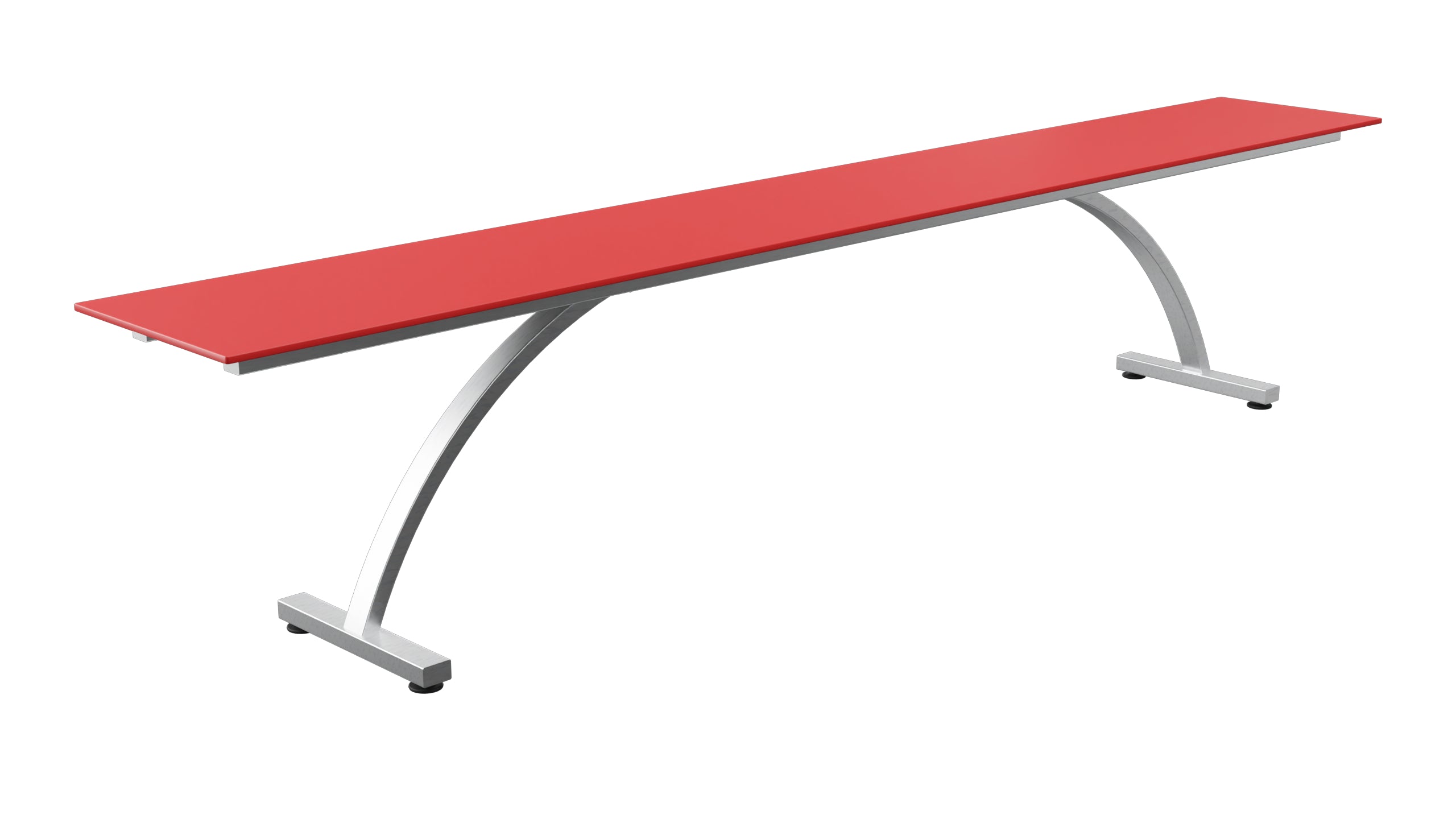 Bernardino Gartenbank aus Glasfasern 220x32 in Rot präsentiert im Onlineshop von KAQTU Design AG. Gartenbank ist von Schaffner