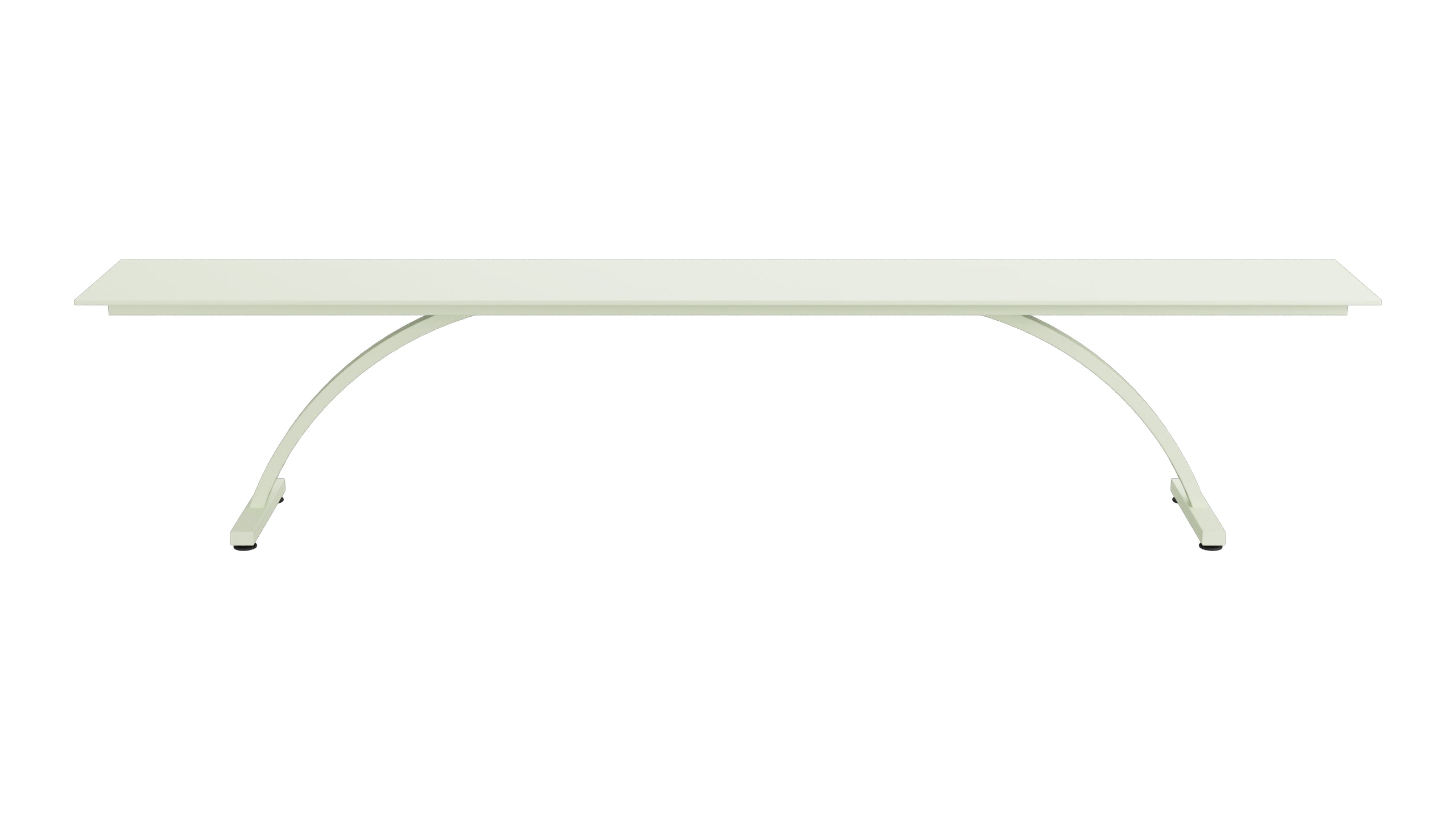 Bernardino Gartenbank aus Glasfasern 220x32 in Pastellgrün präsentiert im Onlineshop von KAQTU Design AG. Gartenbank ist von Schaffner