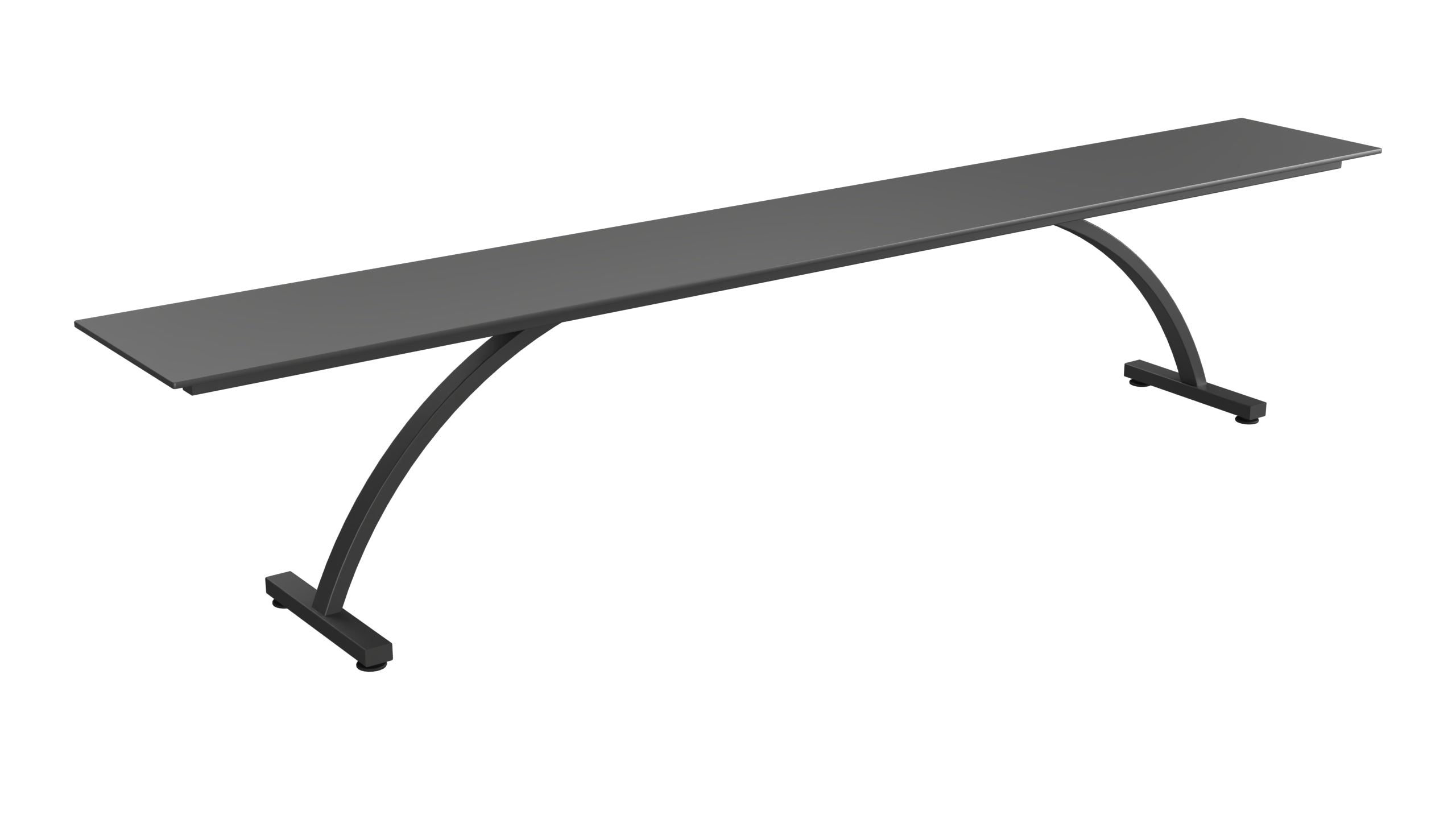 Bernardino Gartenbank aus Glasfasern 220x32 in Anthrazit präsentiert im Onlineshop von KAQTU Design AG. Gartenbank ist von Schaffner