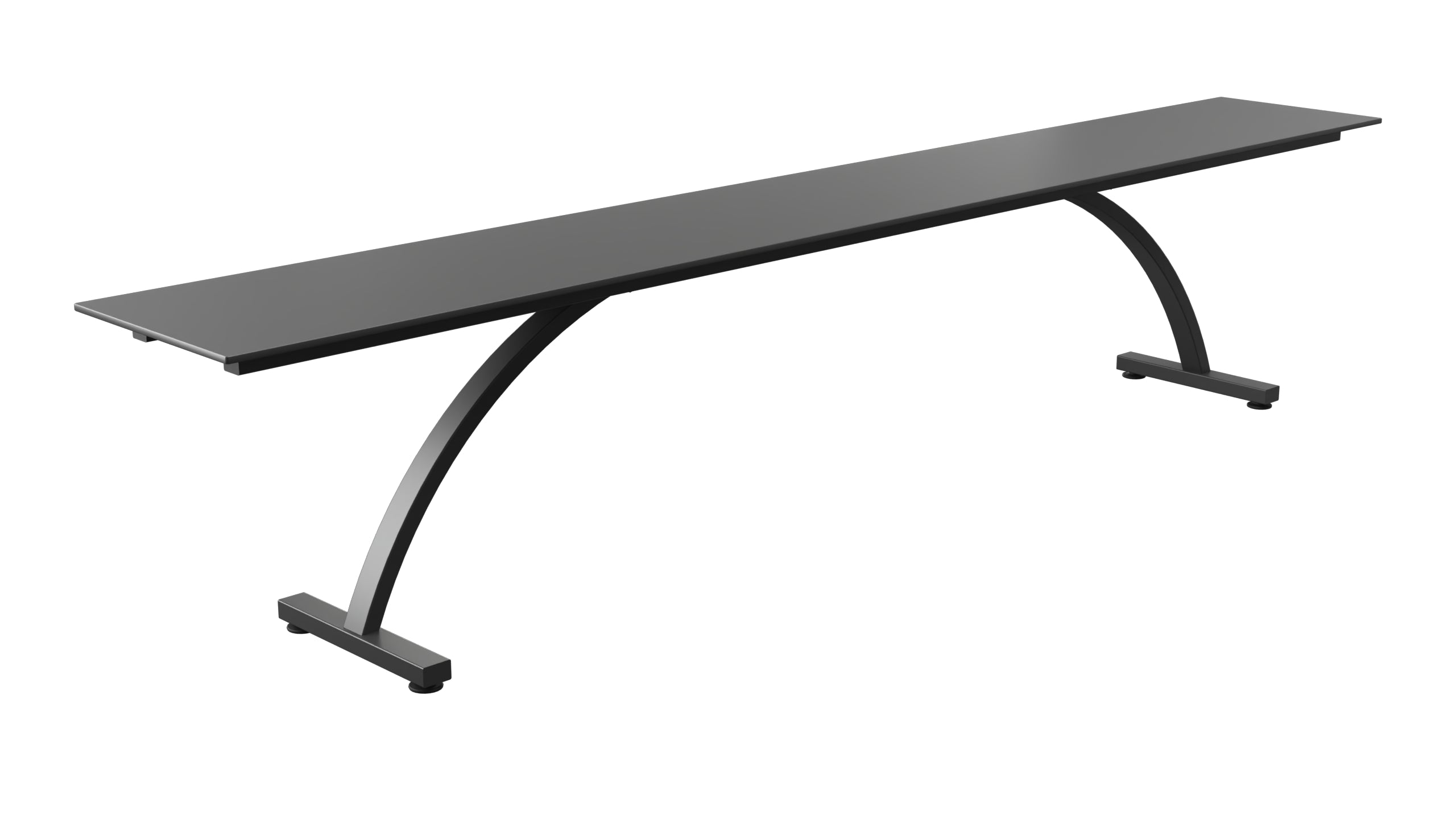 Bernardino Gartenbank aus Glasfasern 220x32 in Anthrazit präsentiert im Onlineshop von KAQTU Design AG. Gartenbank ist von Schaffner