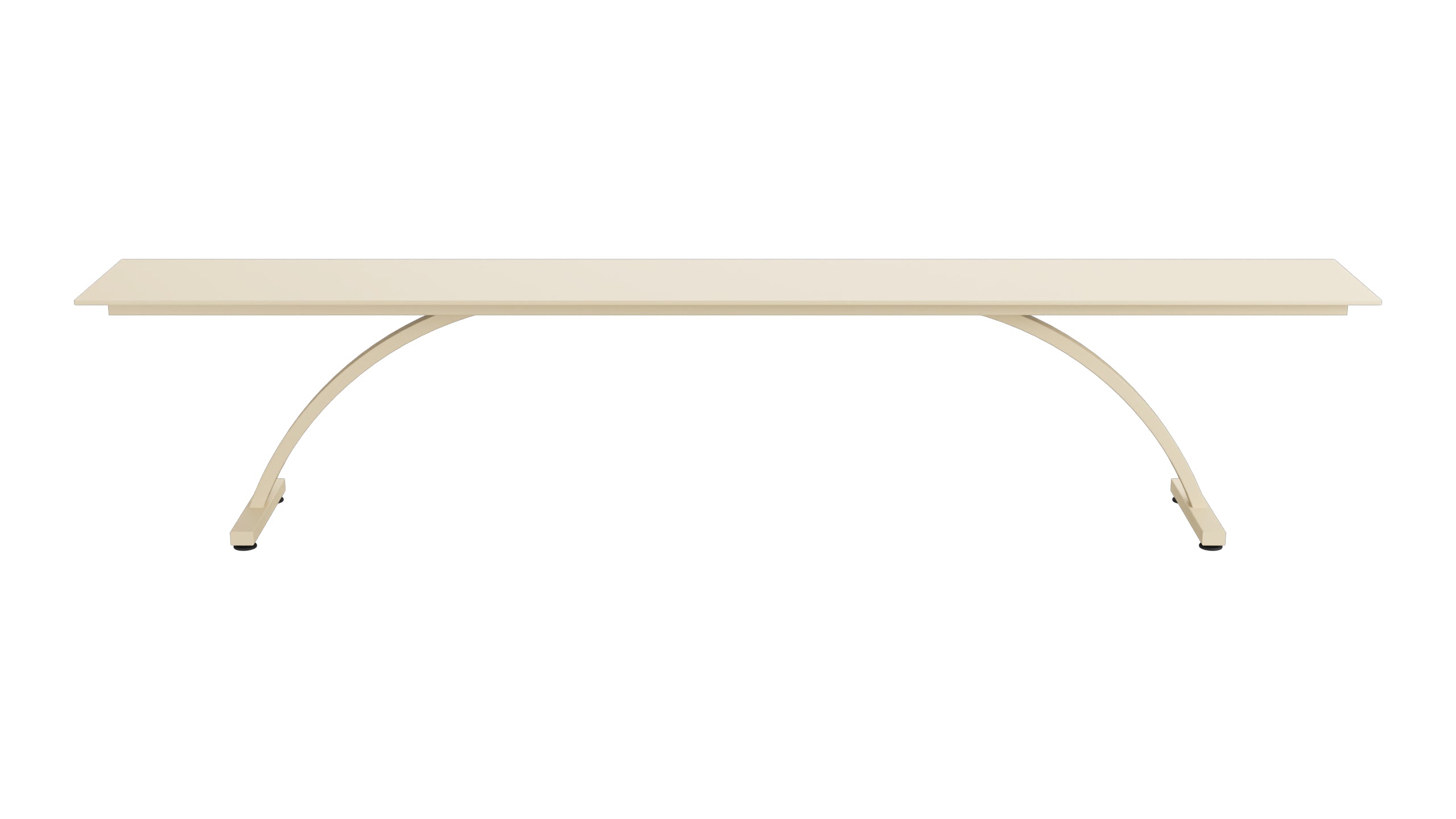 Bernardino Gartenbank aus Glasfasern 220x32 in Pastellbraun präsentiert im Onlineshop von KAQTU Design AG. Gartenbank ist von Schaffner